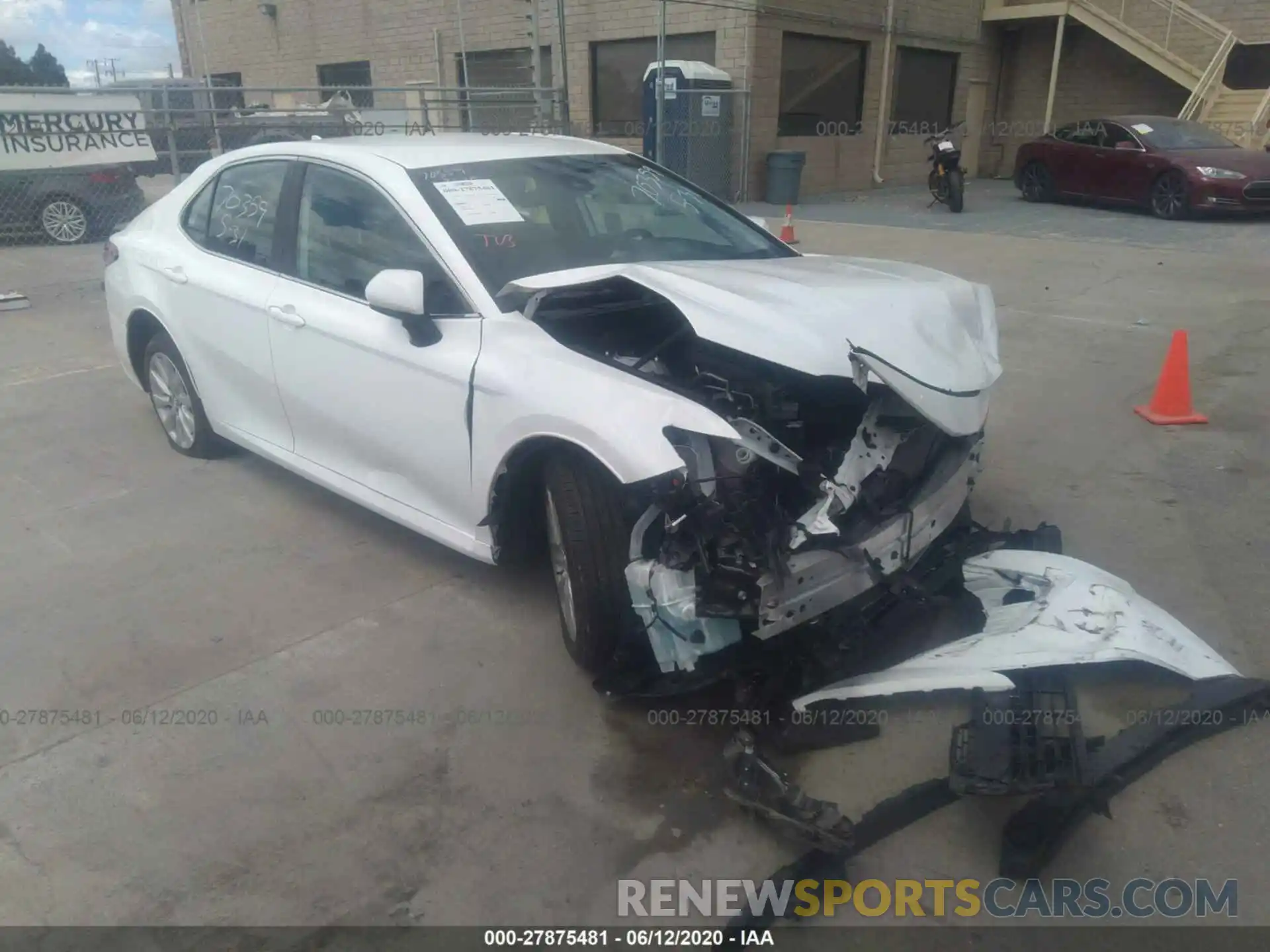 1 Photograph of a damaged car 4T1B11HK7KU816650 TOYOTA CAMRY 2019