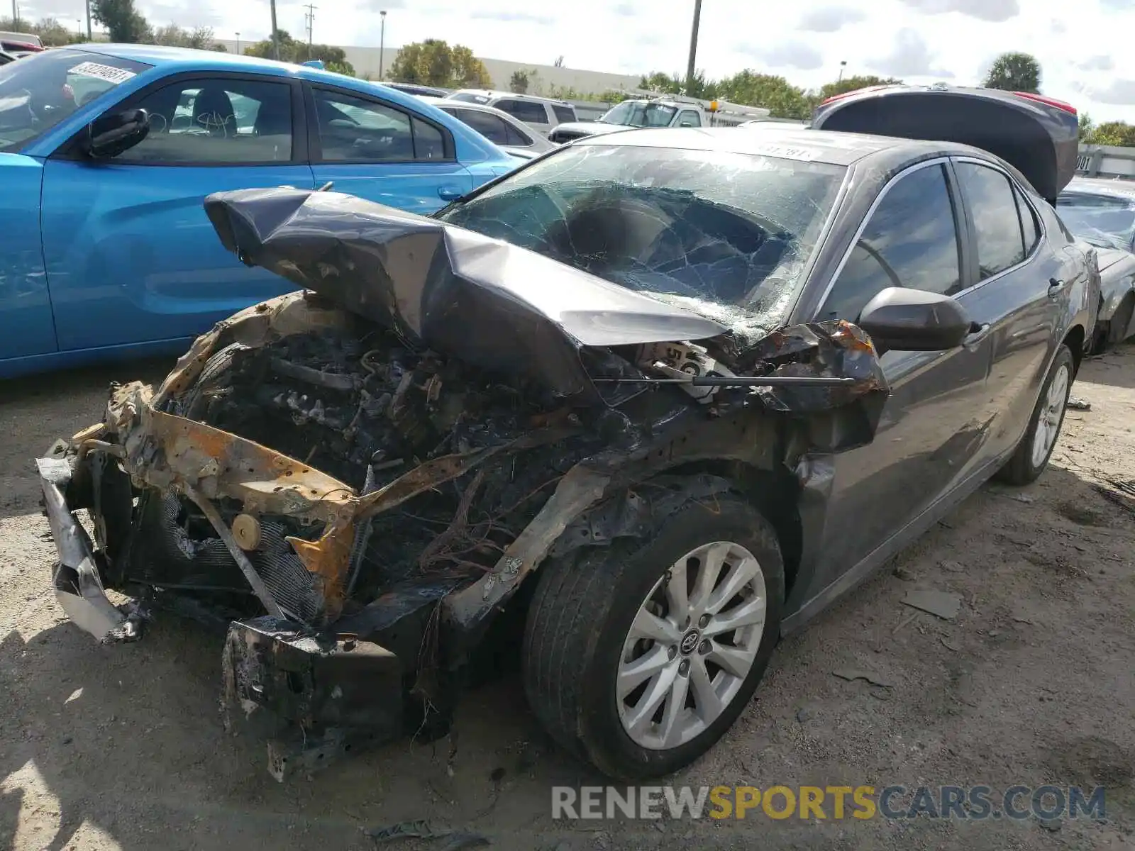 2 Photograph of a damaged car 4T1B11HK7KU817555 TOYOTA CAMRY 2019