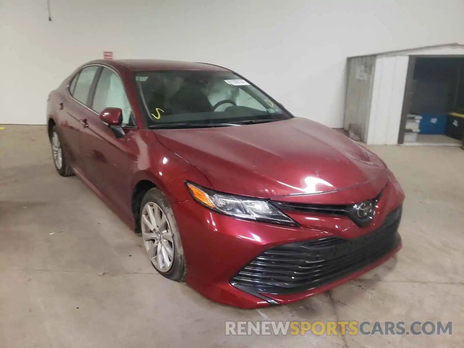 1 Photograph of a damaged car 4T1B11HK7KU837949 TOYOTA CAMRY 2019