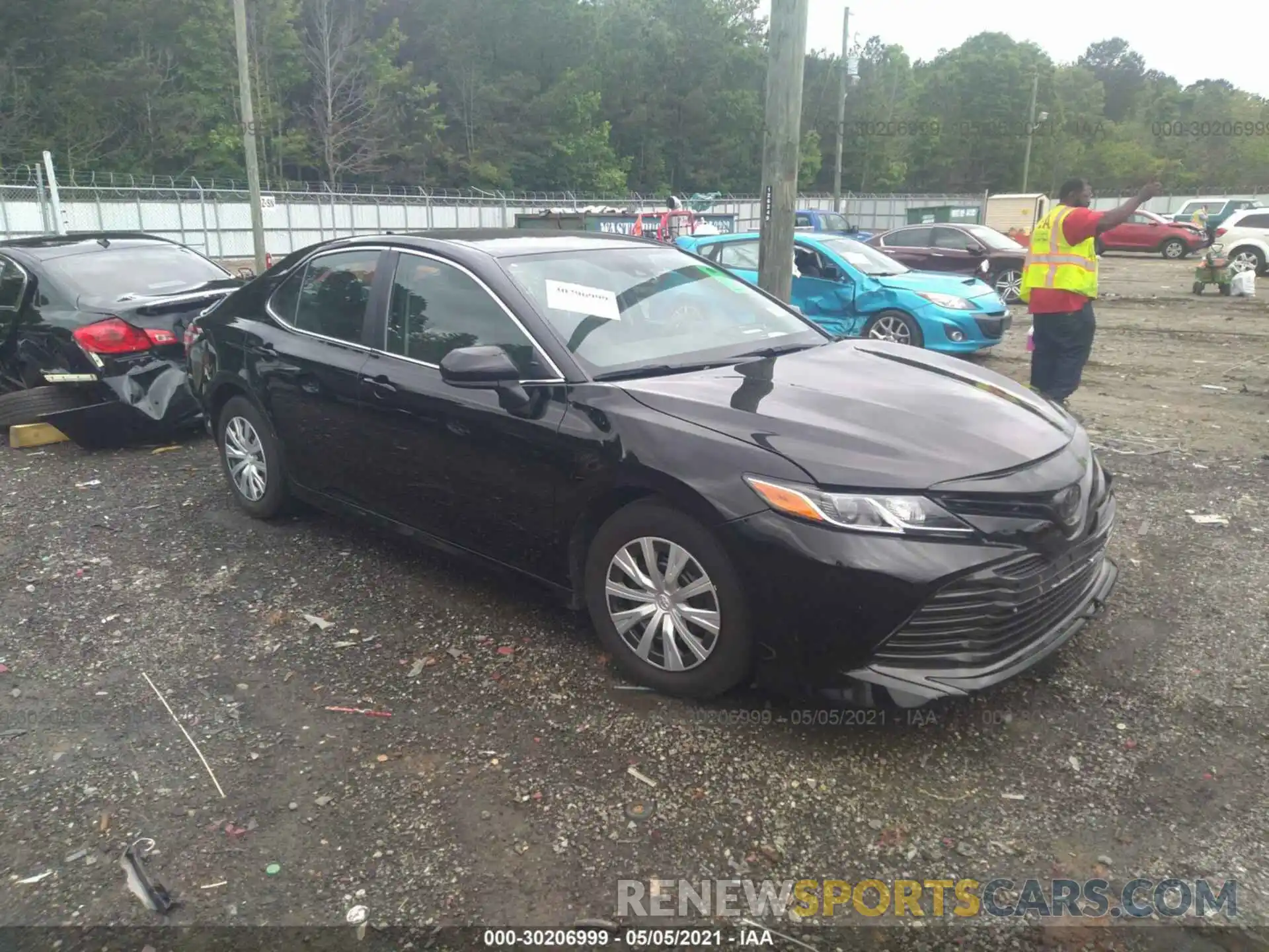 1 Photograph of a damaged car 4T1B11HK7KU844691 TOYOTA CAMRY 2019