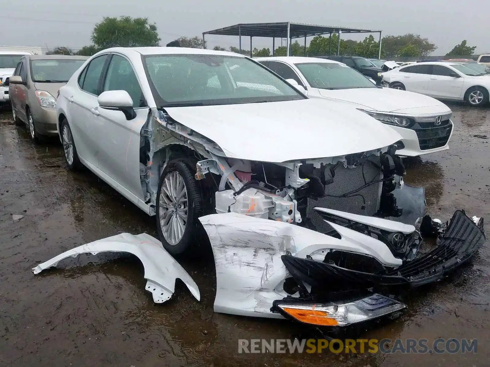 1 Photograph of a damaged car 4T1B11HK7KU846053 TOYOTA CAMRY 2019