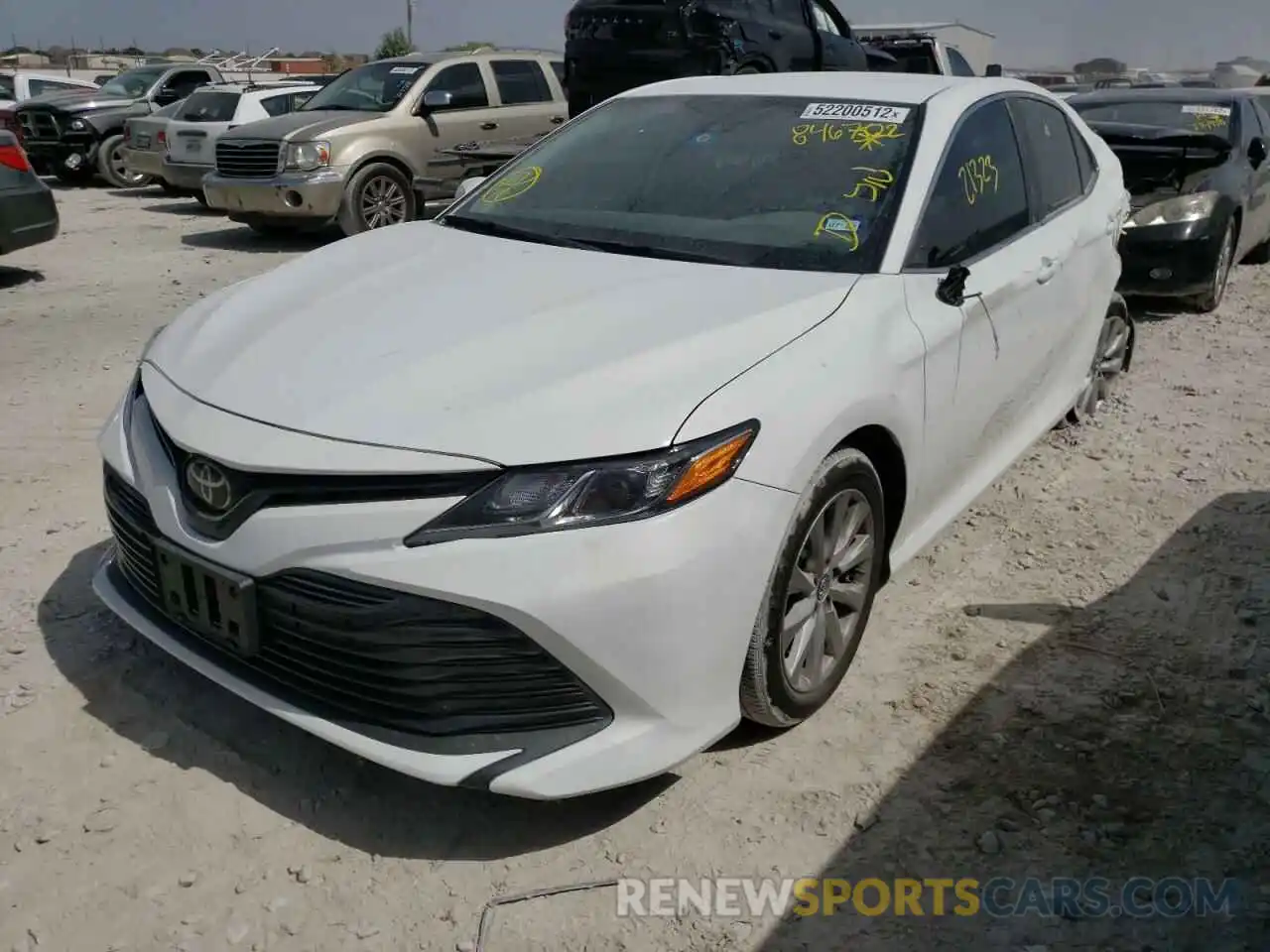 2 Photograph of a damaged car 4T1B11HK7KU846702 TOYOTA CAMRY 2019