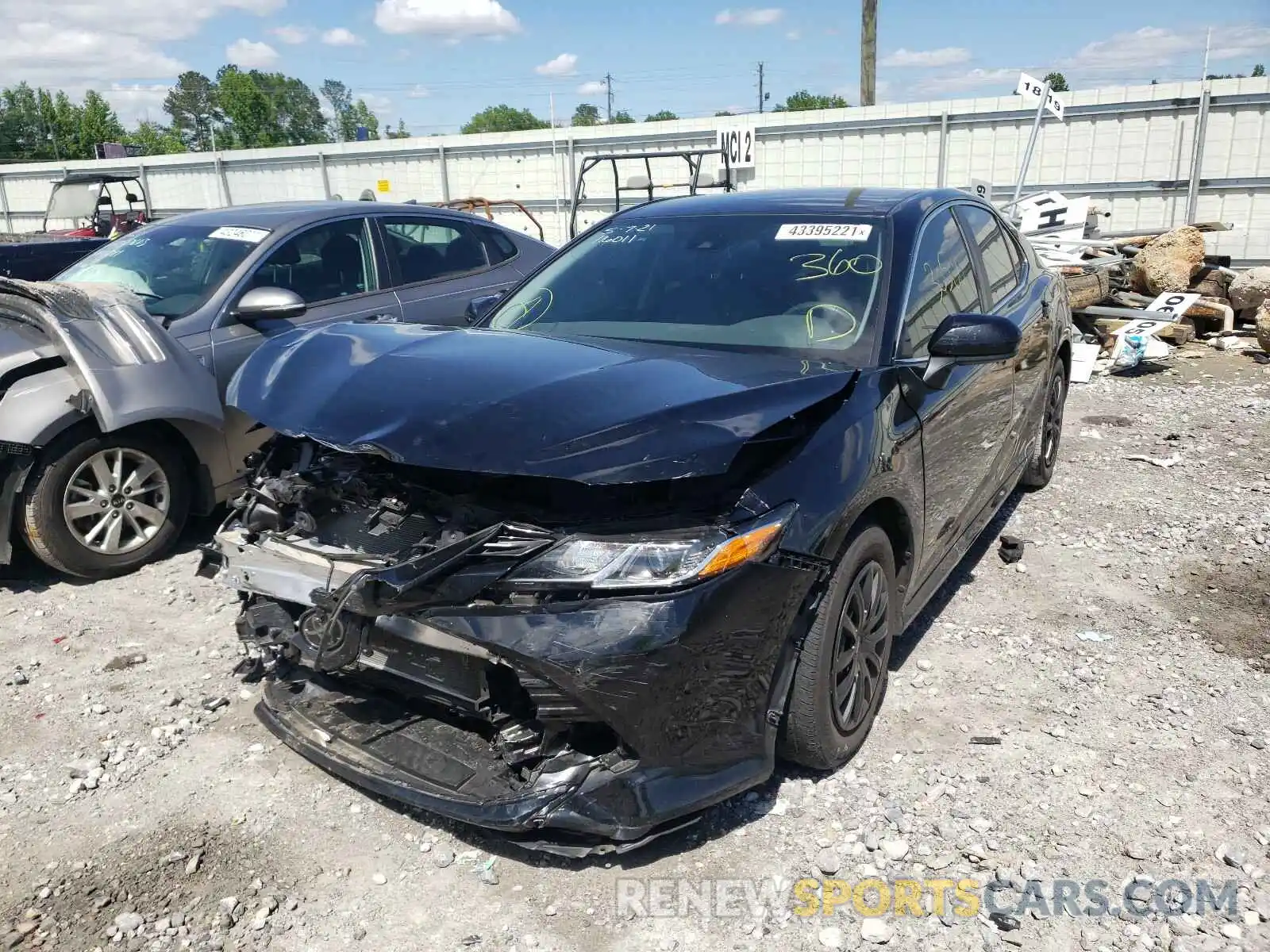 2 Photograph of a damaged car 4T1B11HK7KU847011 TOYOTA CAMRY 2019