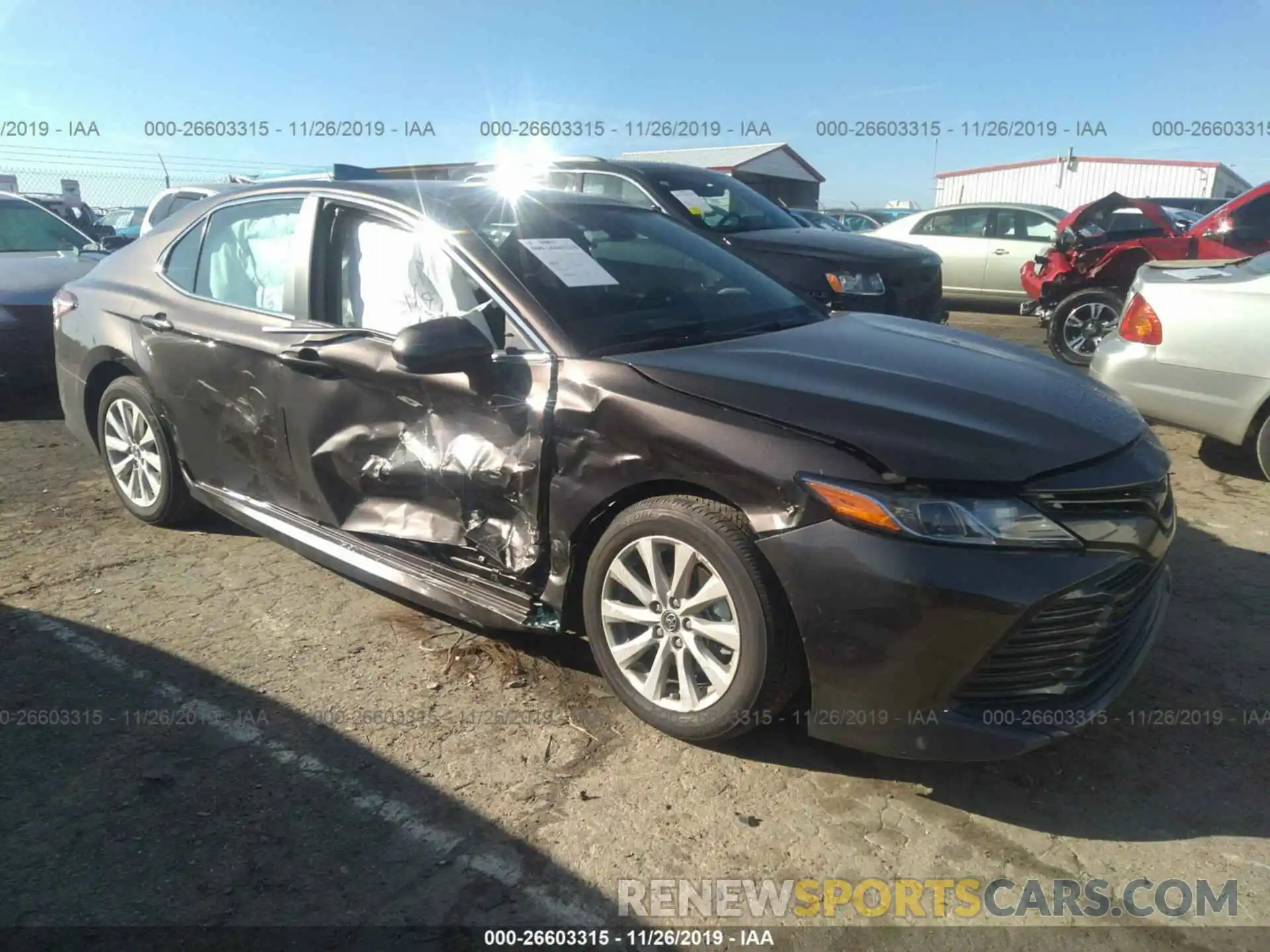 1 Photograph of a damaged car 4T1B11HK7KU849812 TOYOTA CAMRY 2019