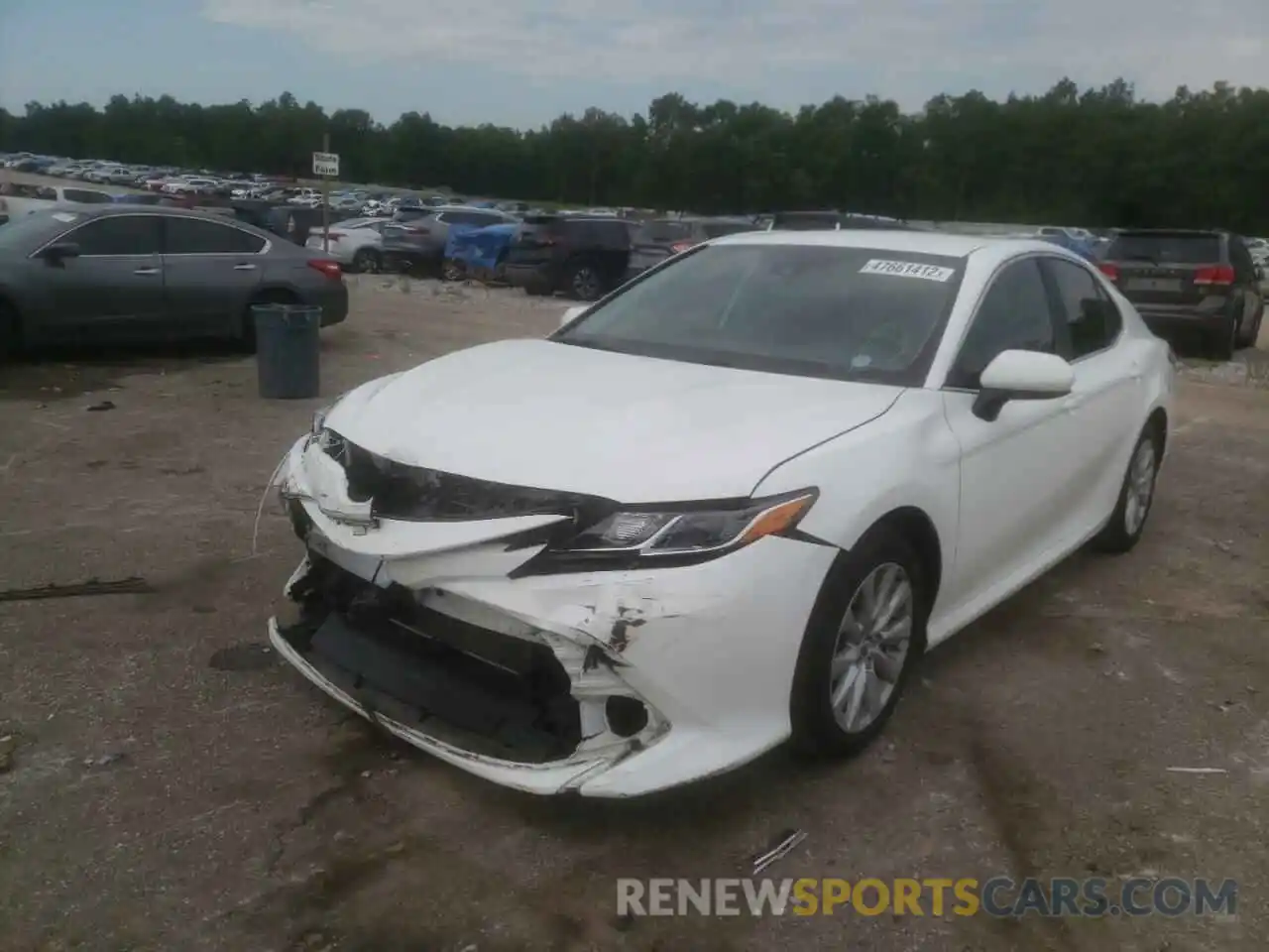 2 Photograph of a damaged car 4T1B11HK7KU853276 TOYOTA CAMRY 2019