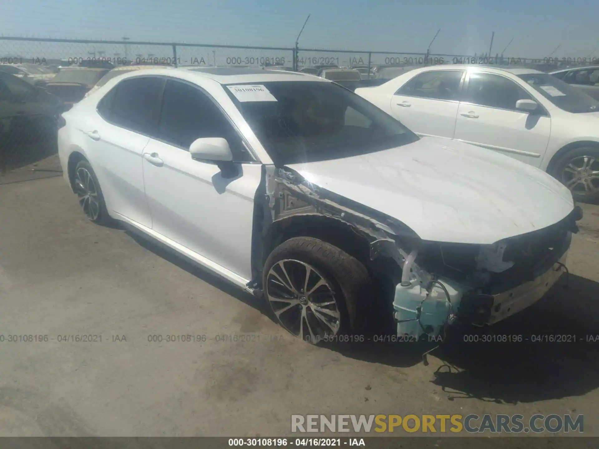 1 Photograph of a damaged car 4T1B11HK7KU854878 TOYOTA CAMRY 2019