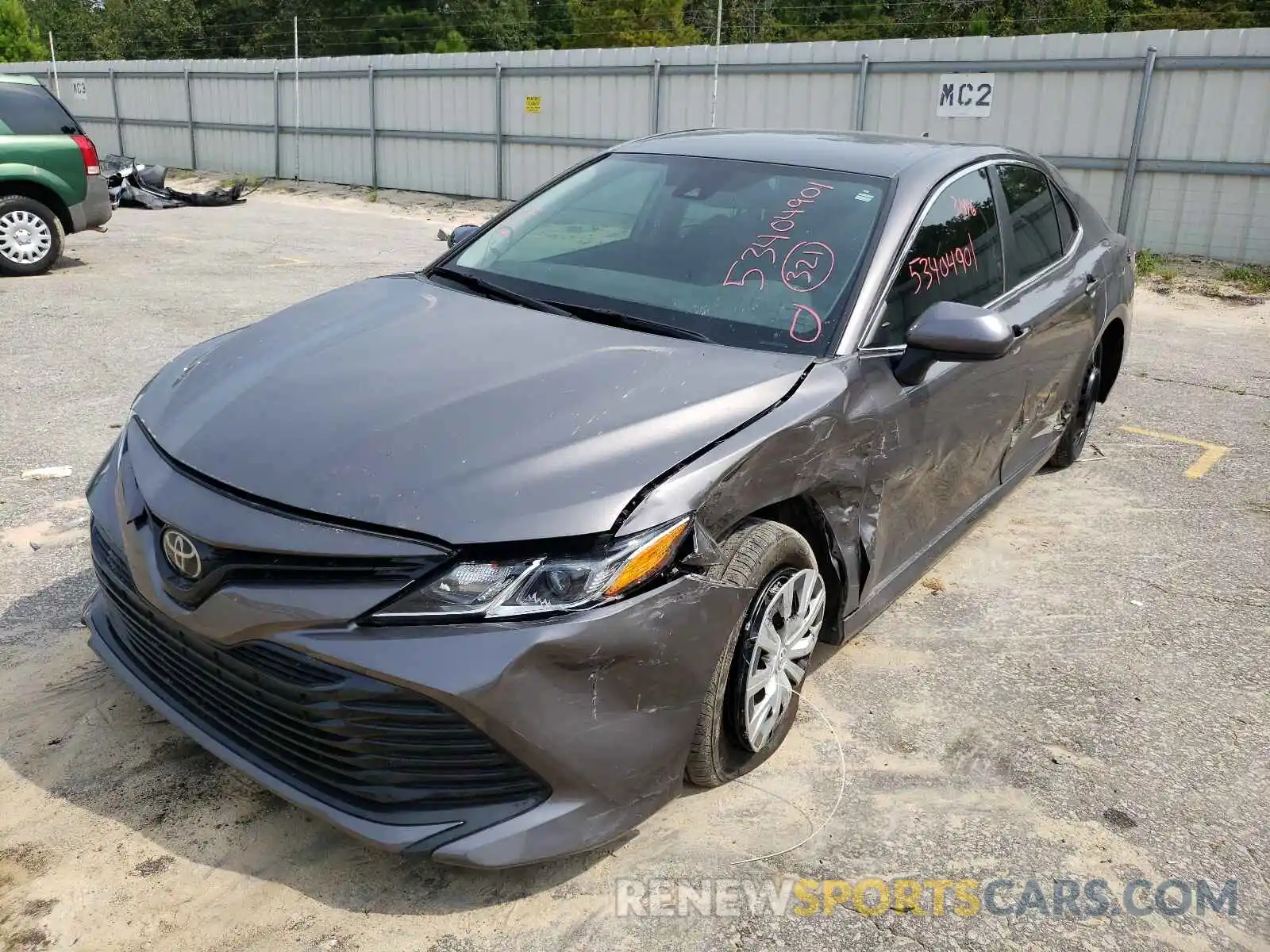 2 Photograph of a damaged car 4T1B11HK7KU856453 TOYOTA CAMRY 2019