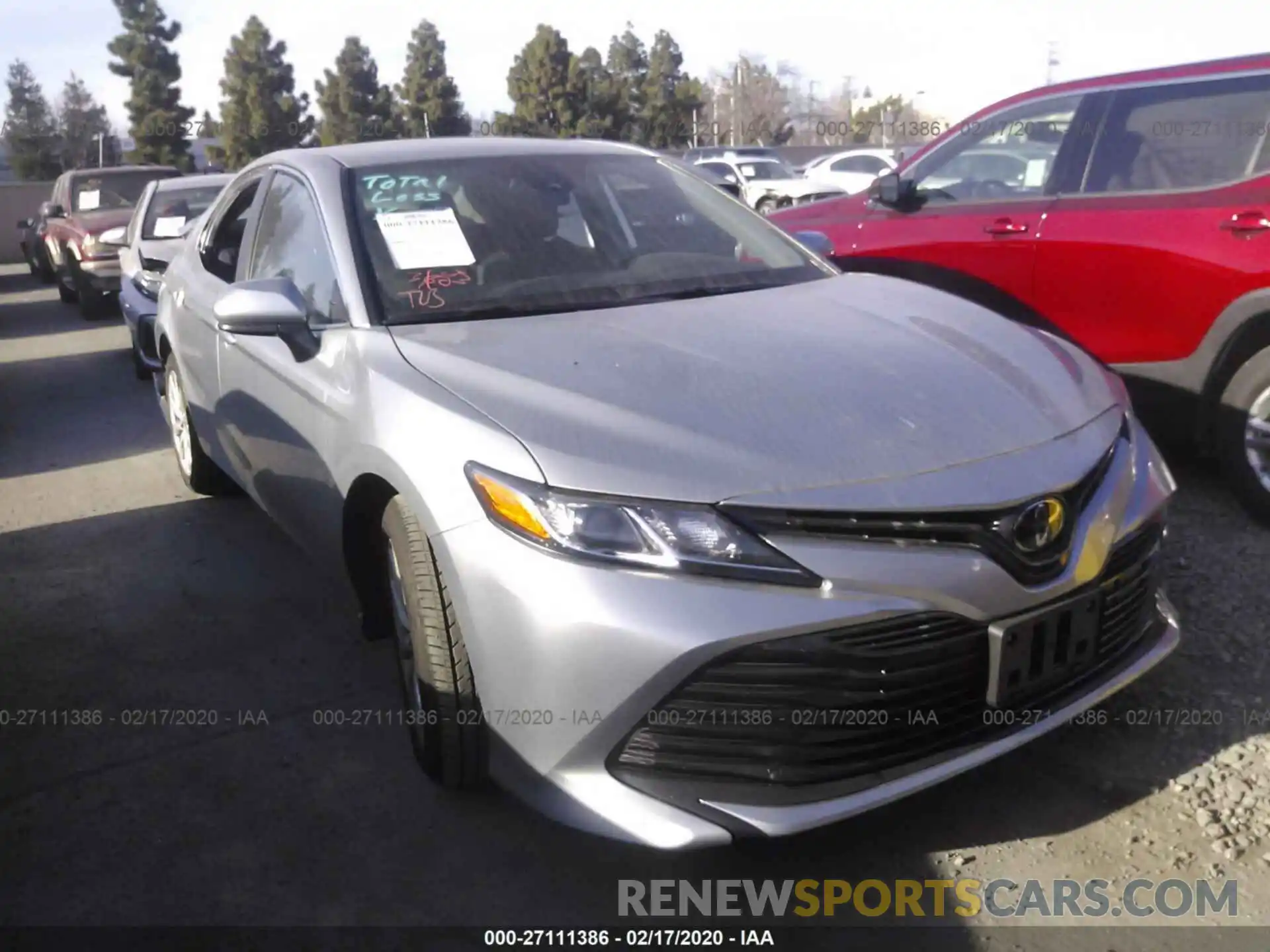 1 Photograph of a damaged car 4T1B11HK7KU856856 TOYOTA CAMRY 2019