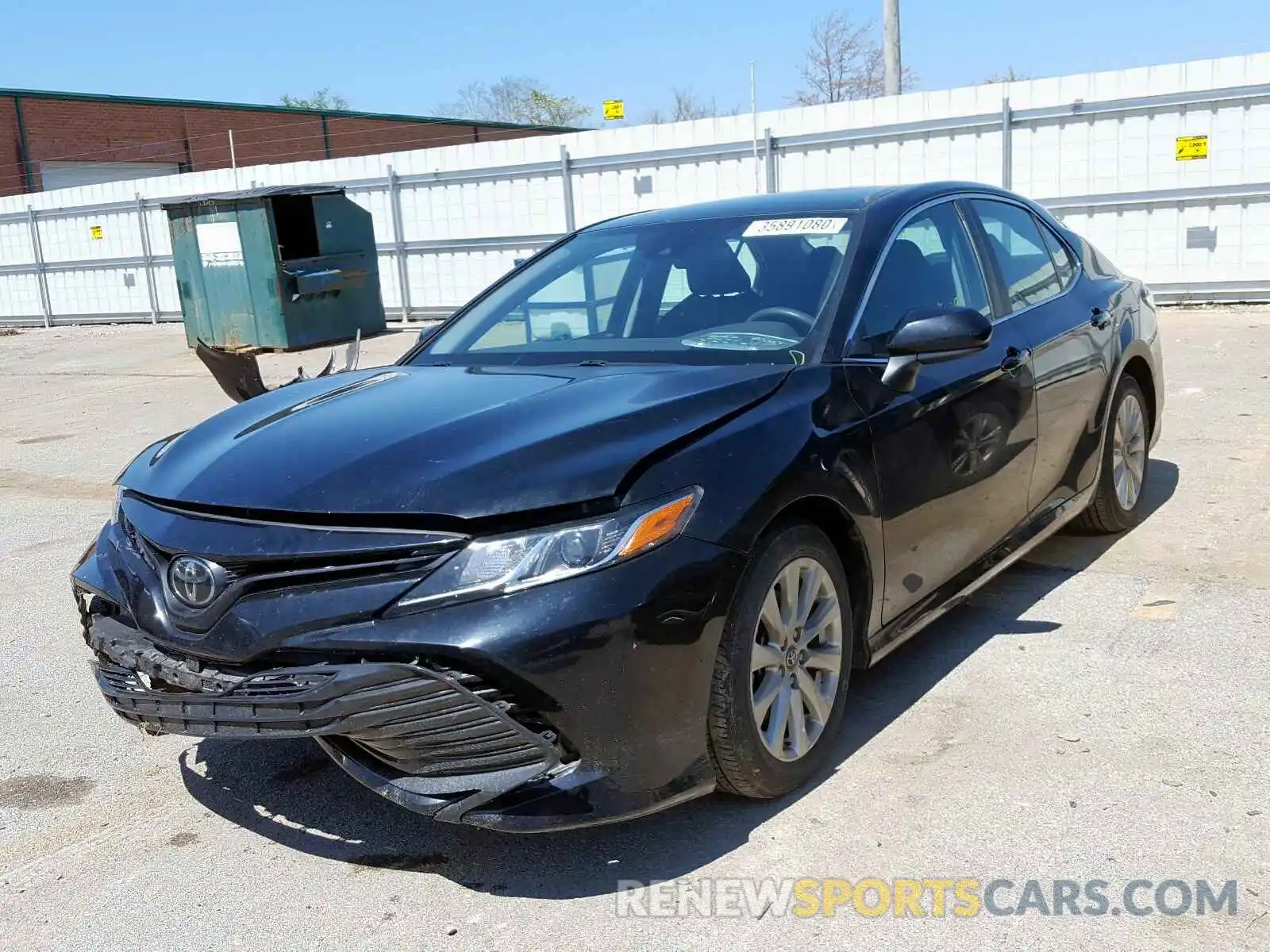 2 Photograph of a damaged car 4T1B11HK8KU164251 TOYOTA CAMRY 2019