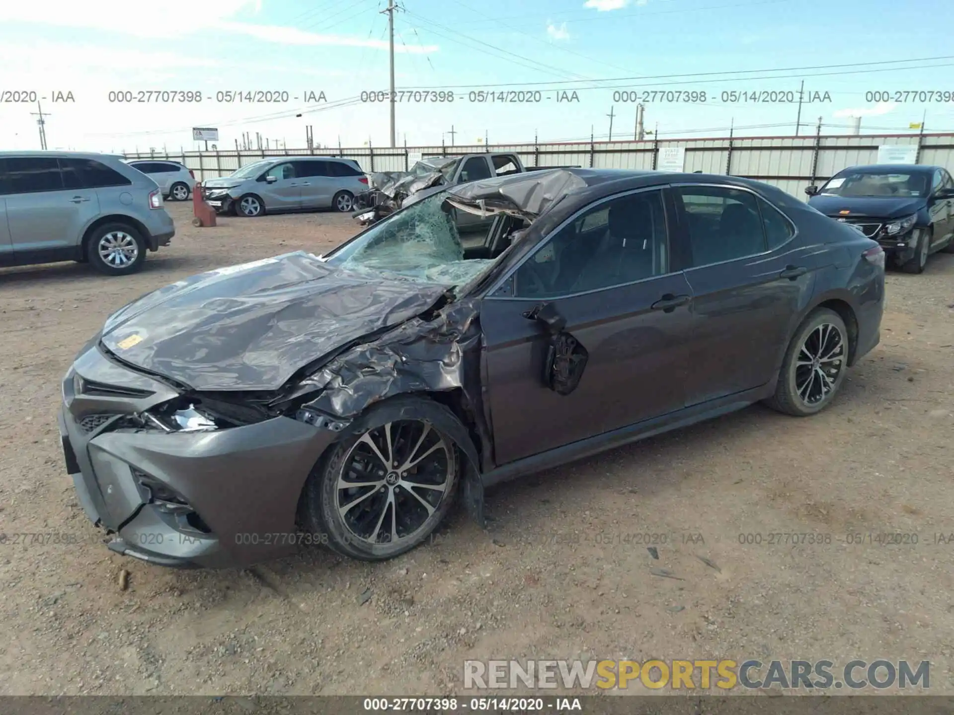 2 Photograph of a damaged car 4T1B11HK8KU166159 TOYOTA CAMRY 2019