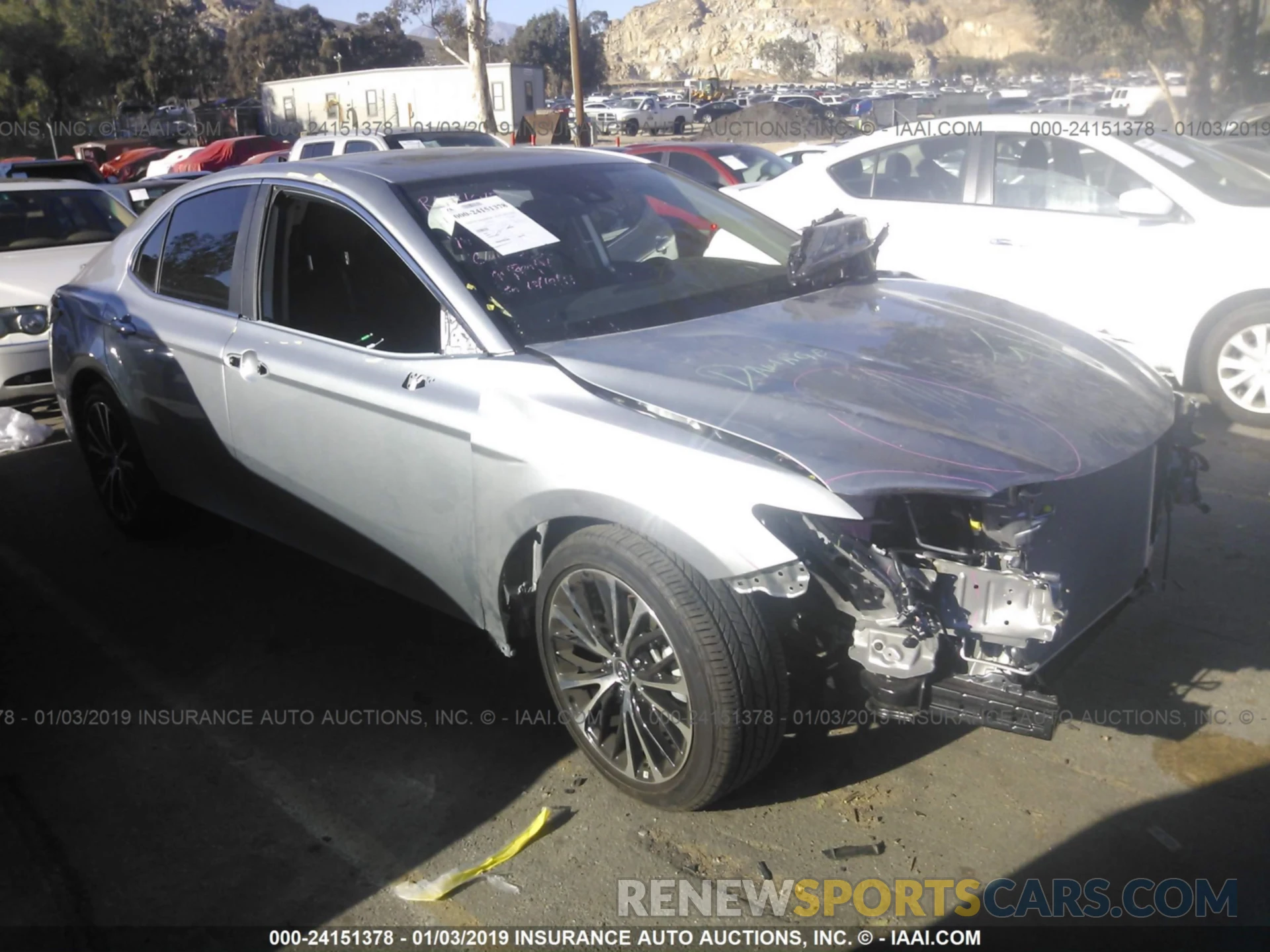 1 Photograph of a damaged car 4T1B11HK8KU166663 TOYOTA CAMRY 2019