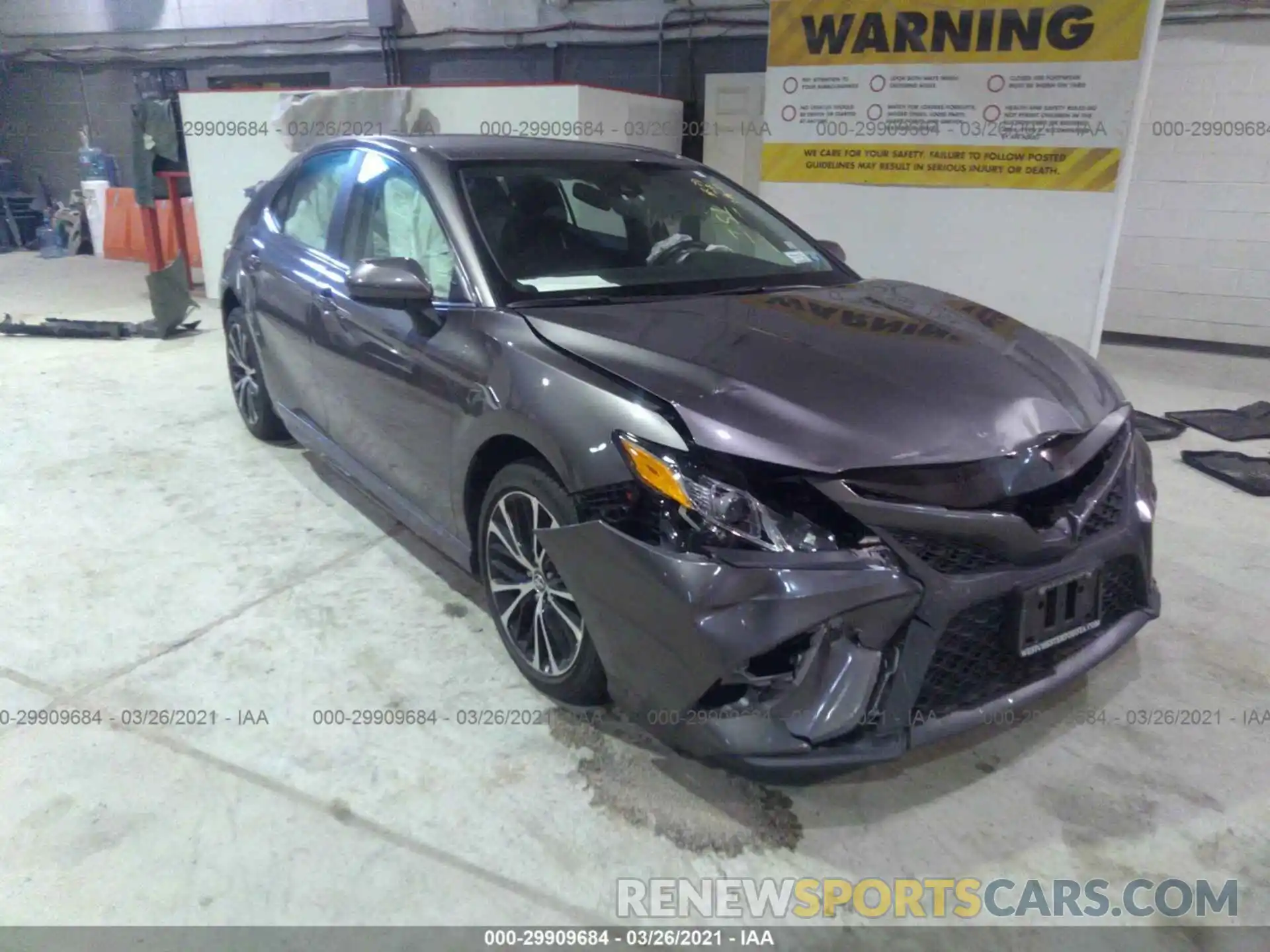 1 Photograph of a damaged car 4T1B11HK8KU168171 TOYOTA CAMRY 2019