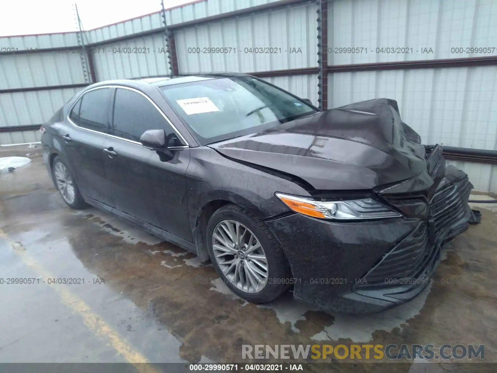 1 Photograph of a damaged car 4T1B11HK8KU169885 TOYOTA CAMRY 2019