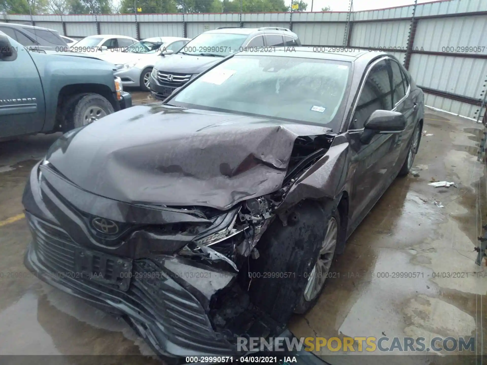 2 Photograph of a damaged car 4T1B11HK8KU169885 TOYOTA CAMRY 2019