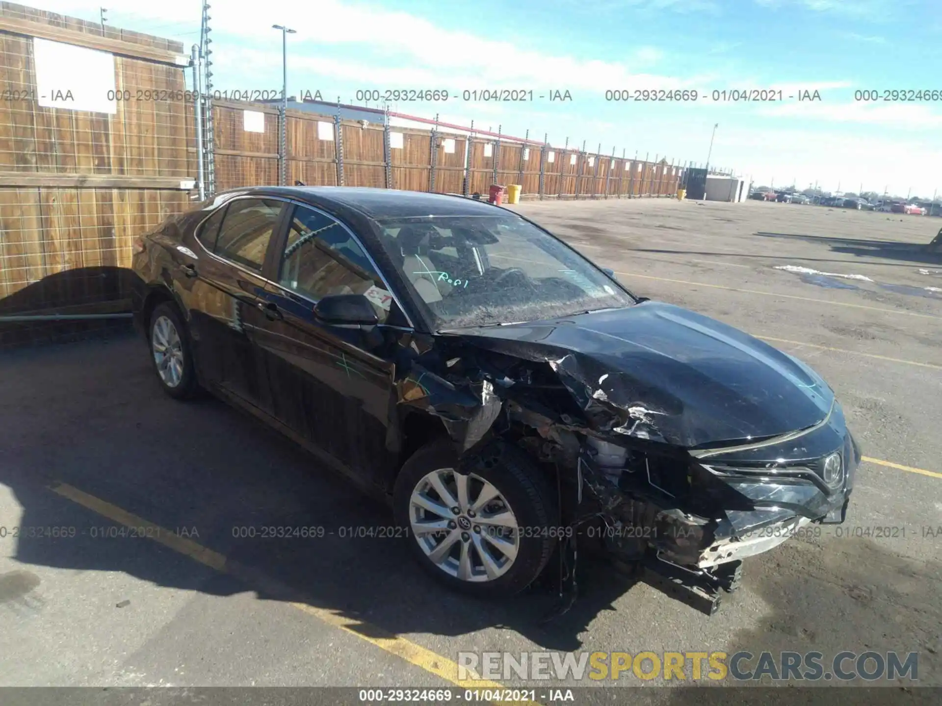 1 Photograph of a damaged car 4T1B11HK8KU171684 TOYOTA CAMRY 2019