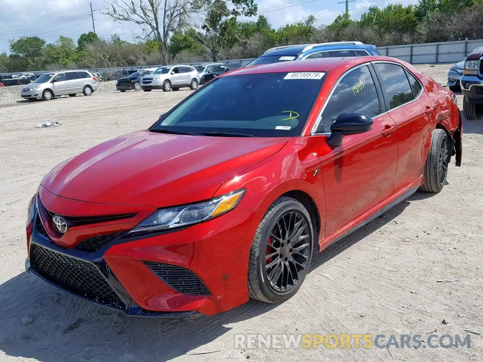 2 Photograph of a damaged car 4T1B11HK8KU173595 TOYOTA CAMRY 2019