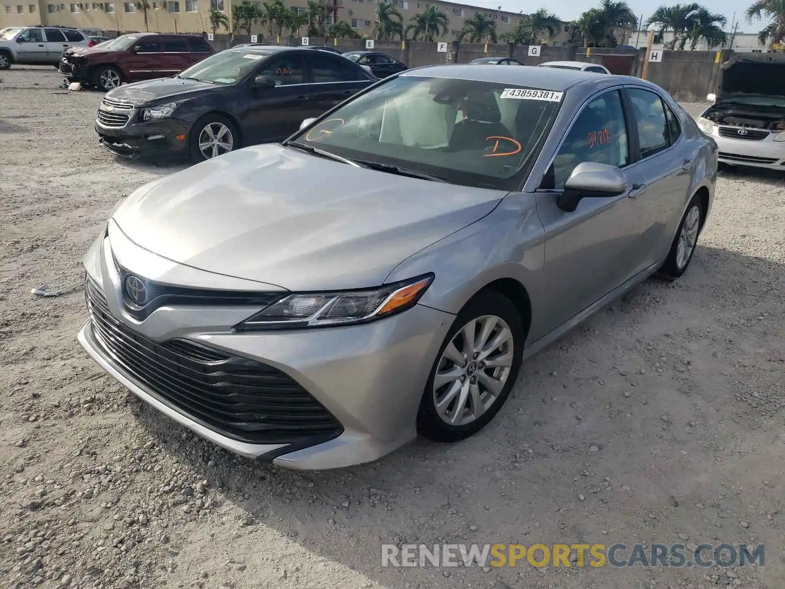 2 Photograph of a damaged car 4T1B11HK8KU173838 TOYOTA CAMRY 2019