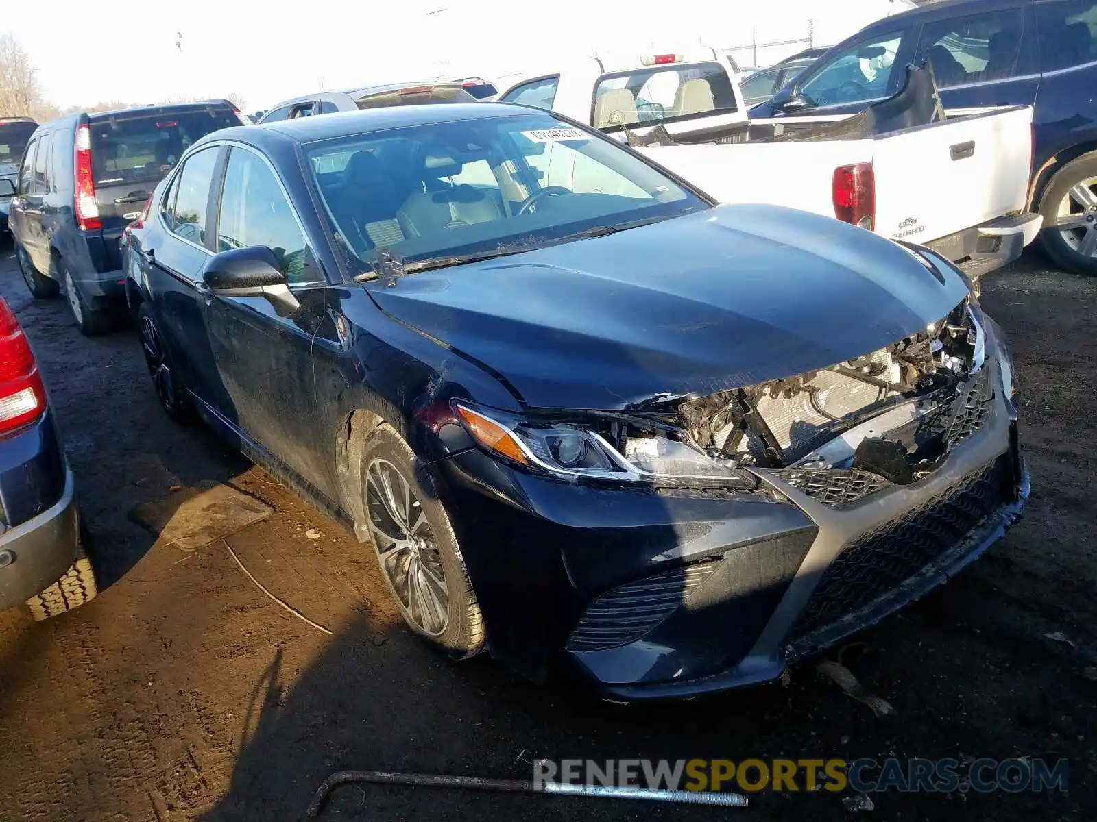 1 Photograph of a damaged car 4T1B11HK8KU173998 TOYOTA CAMRY 2019