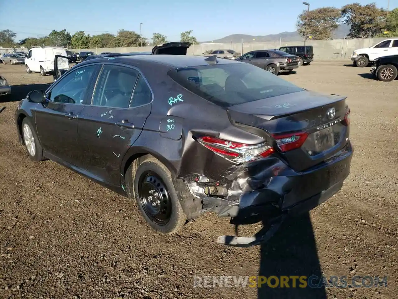 3 Photograph of a damaged car 4T1B11HK8KU174181 TOYOTA CAMRY 2019