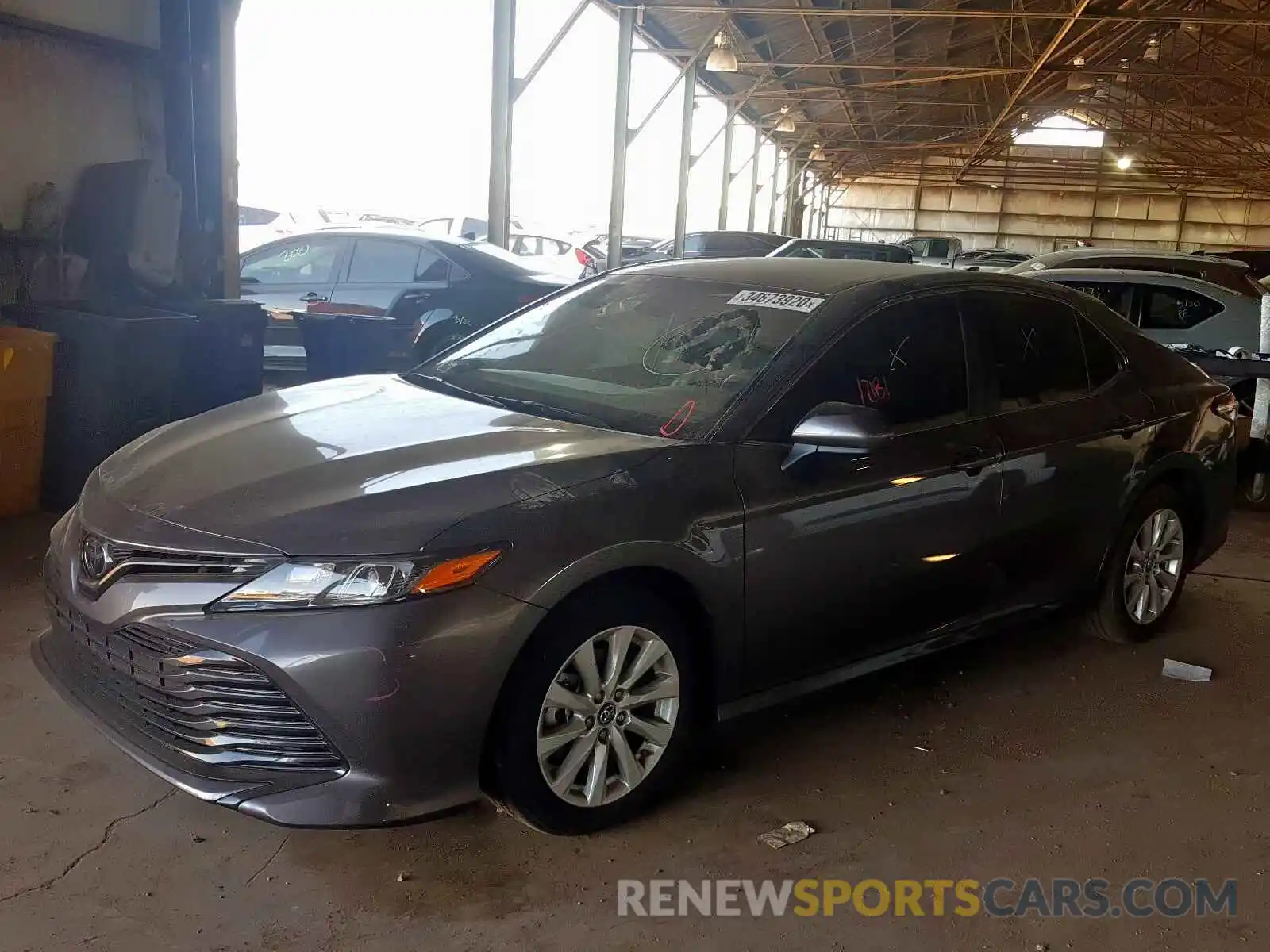 2 Photograph of a damaged car 4T1B11HK8KU175394 TOYOTA CAMRY 2019