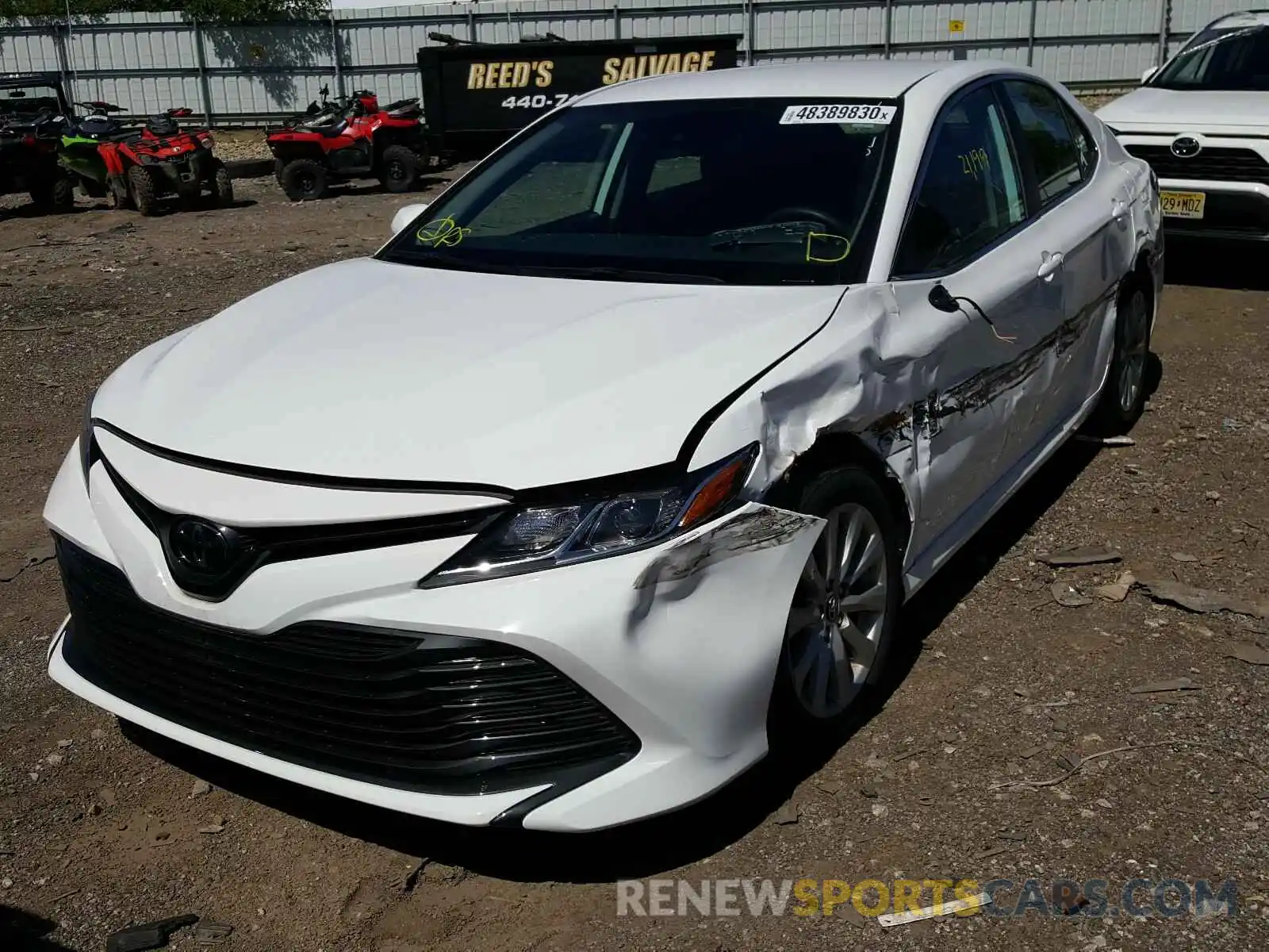 2 Photograph of a damaged car 4T1B11HK8KU180532 TOYOTA CAMRY 2019