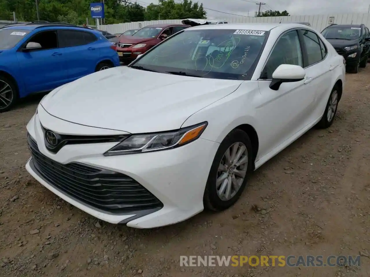 2 Photograph of a damaged car 4T1B11HK8KU181678 TOYOTA CAMRY 2019