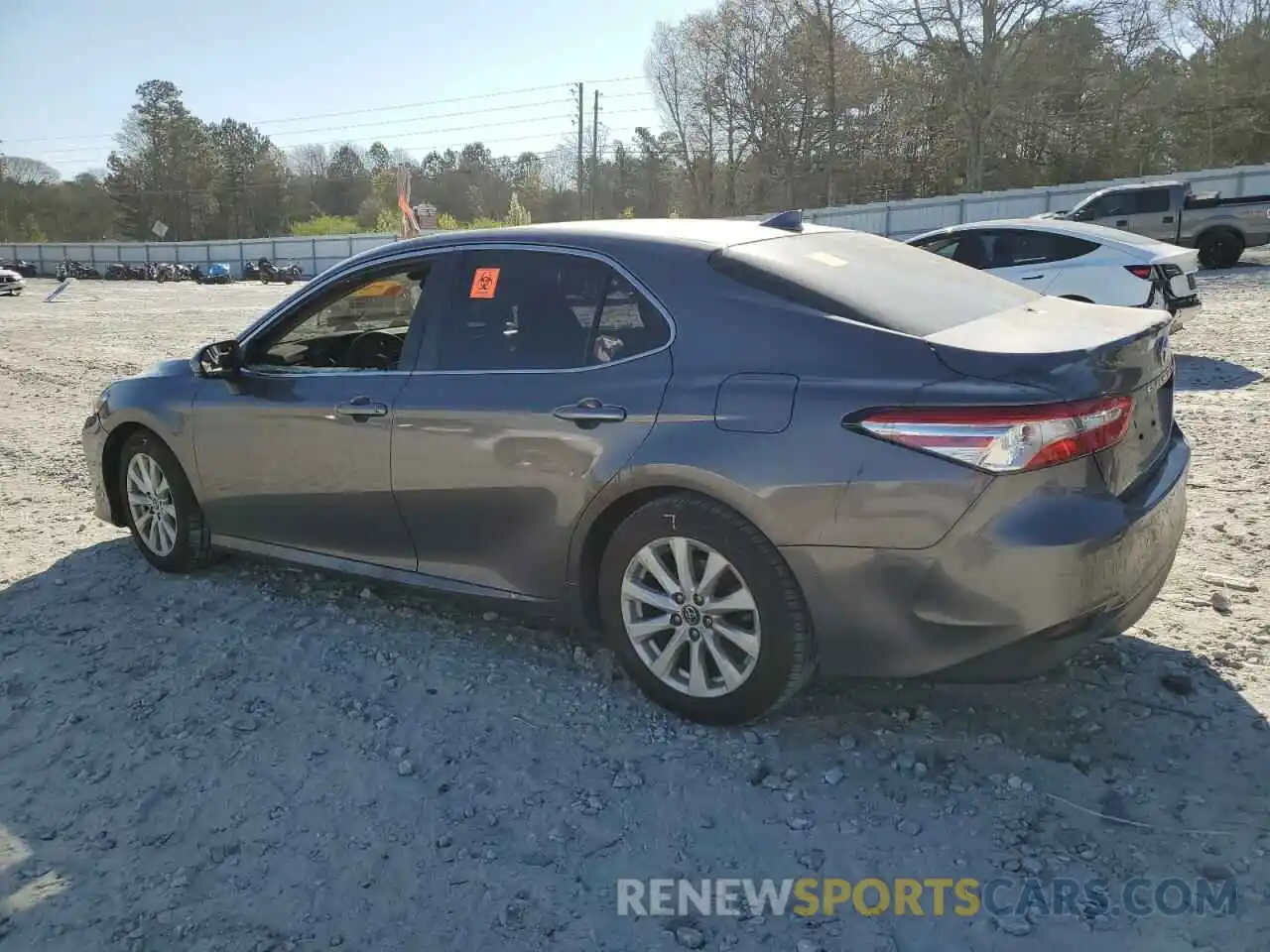 2 Photograph of a damaged car 4T1B11HK8KU183625 TOYOTA CAMRY 2019