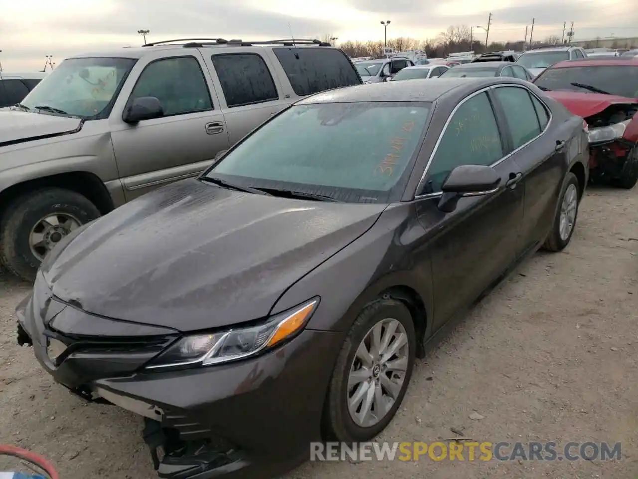 2 Photograph of a damaged car 4T1B11HK8KU184094 TOYOTA CAMRY 2019