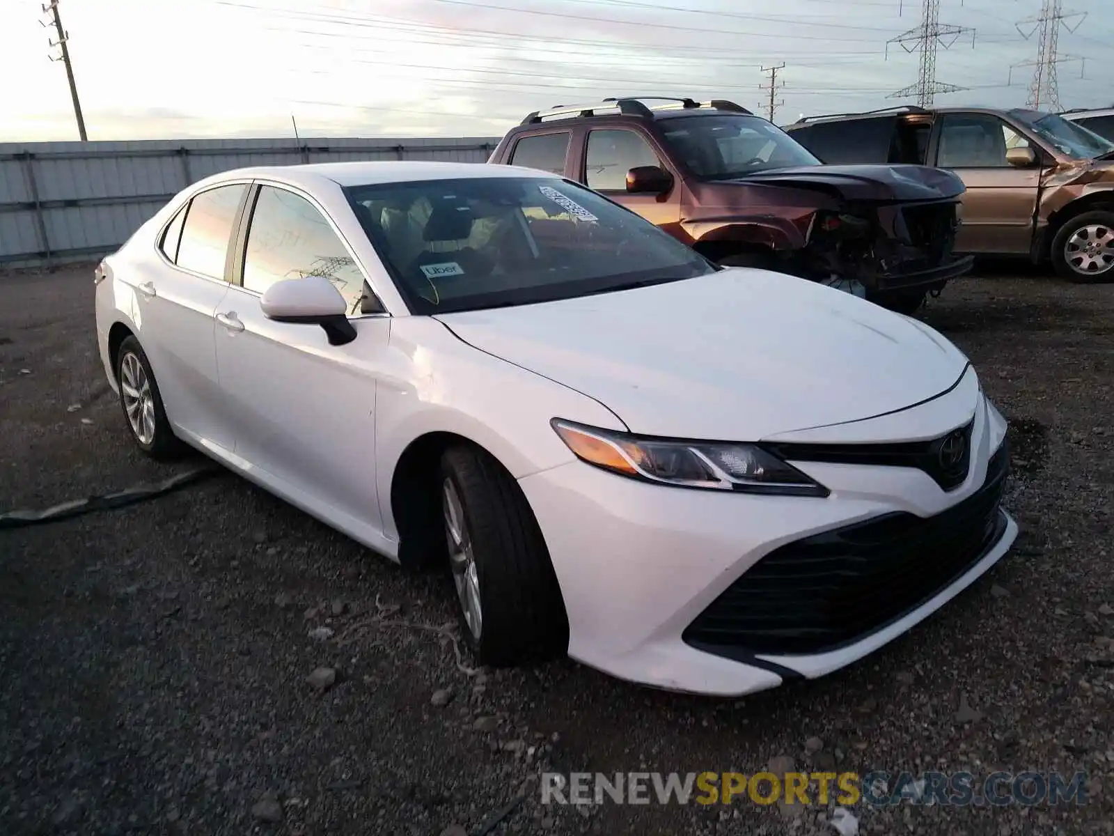 1 Photograph of a damaged car 4T1B11HK8KU184158 TOYOTA CAMRY 2019