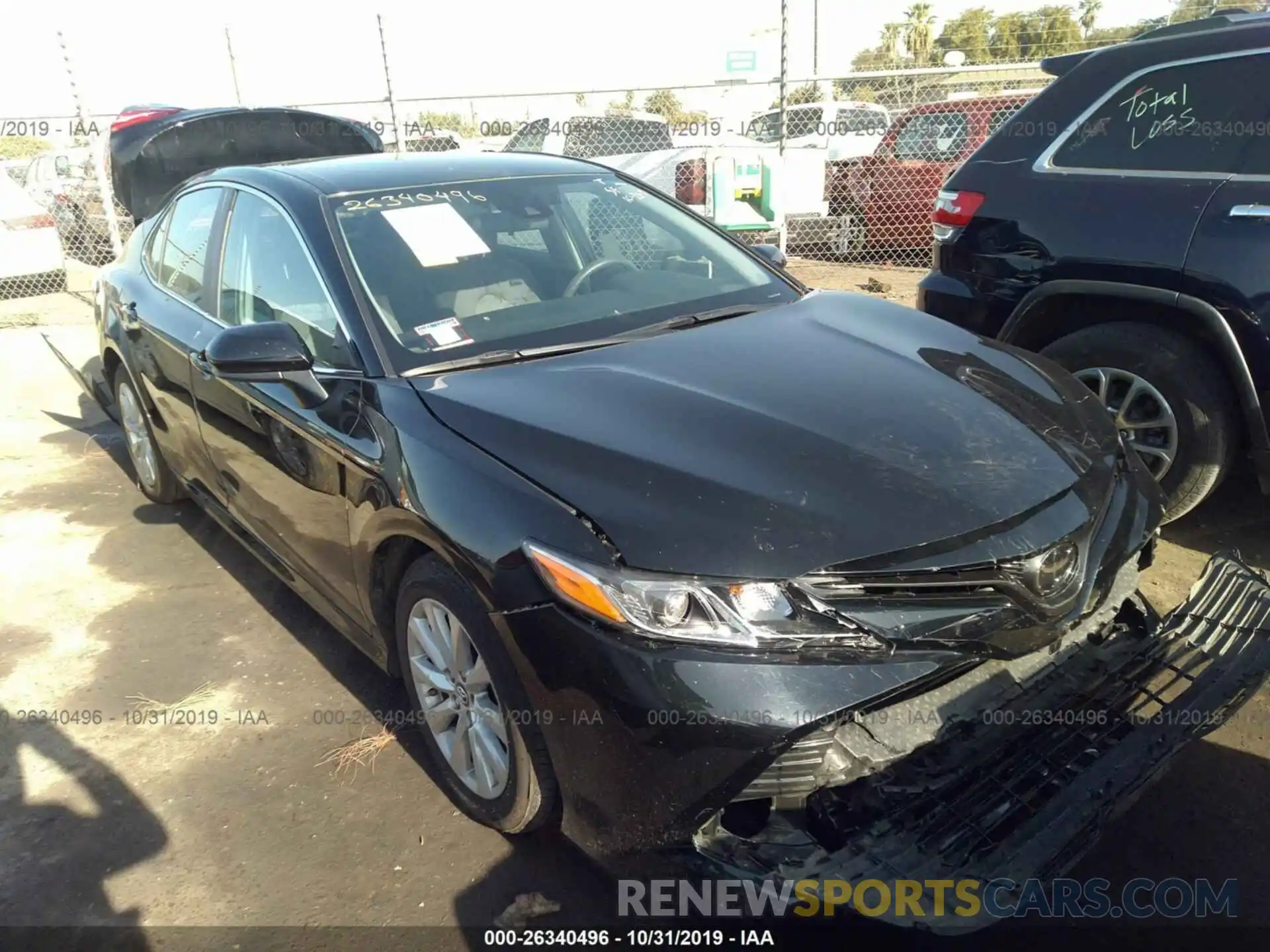 1 Photograph of a damaged car 4T1B11HK8KU184709 TOYOTA CAMRY 2019