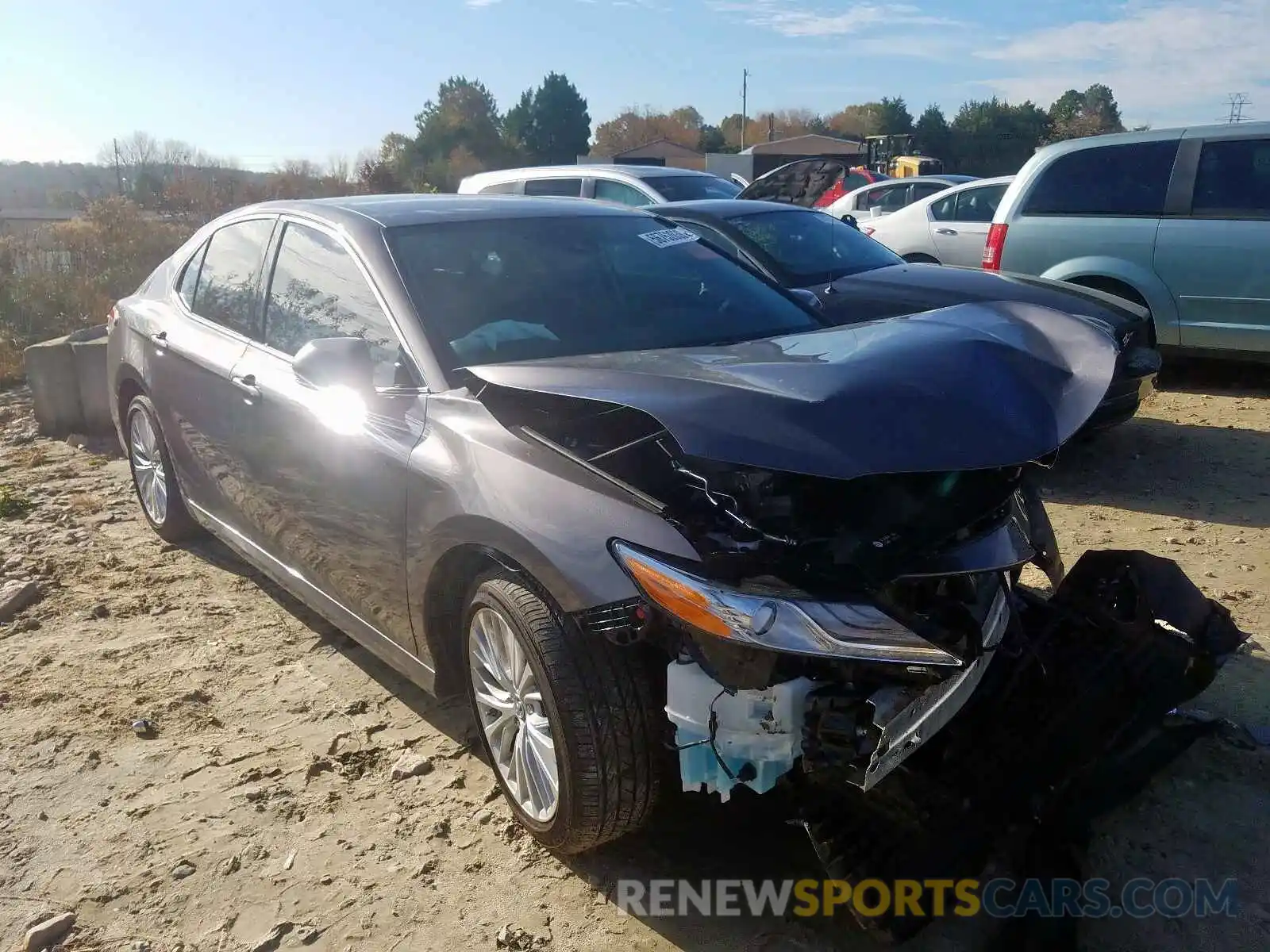 1 Photograph of a damaged car 4T1B11HK8KU196827 TOYOTA CAMRY 2019