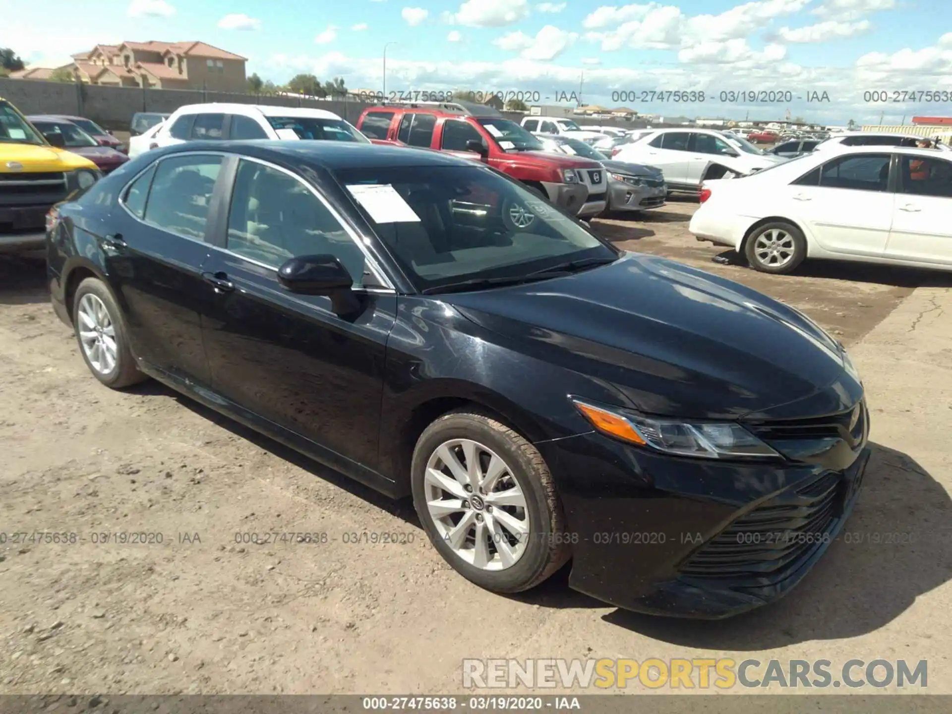 1 Photograph of a damaged car 4T1B11HK8KU204070 TOYOTA CAMRY 2019