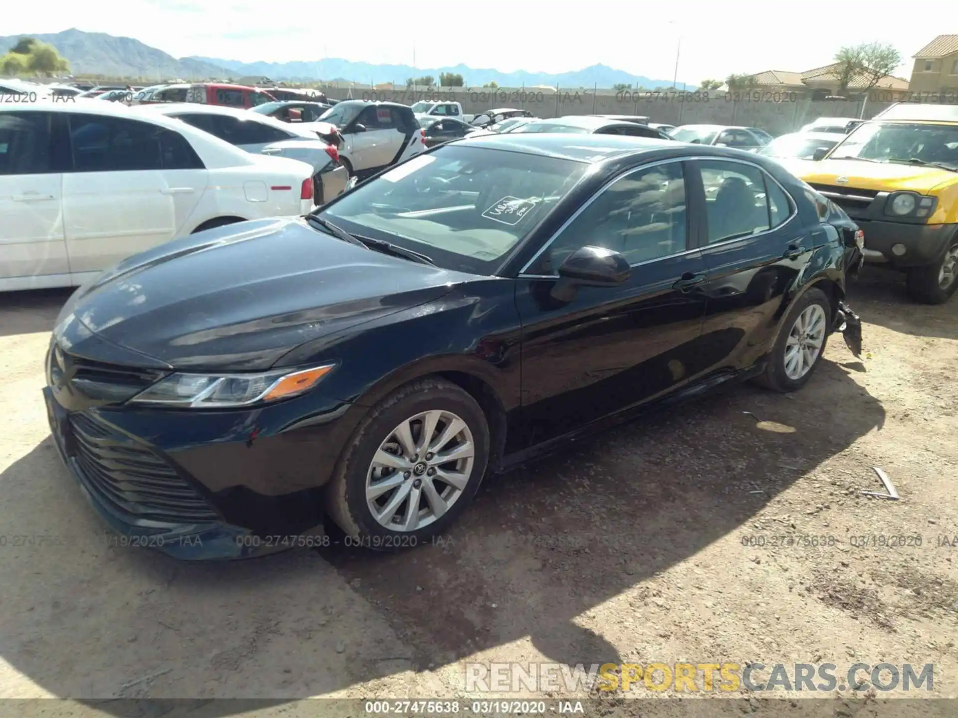 2 Photograph of a damaged car 4T1B11HK8KU204070 TOYOTA CAMRY 2019