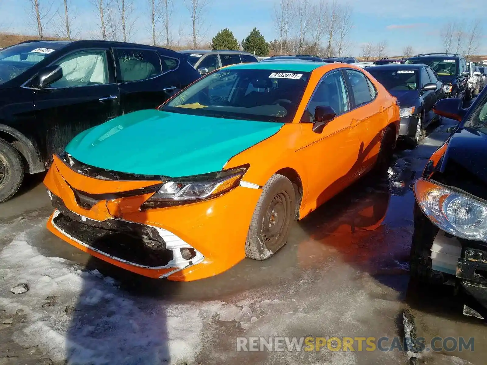 2 Photograph of a damaged car 4T1B11HK8KU206496 TOYOTA CAMRY 2019