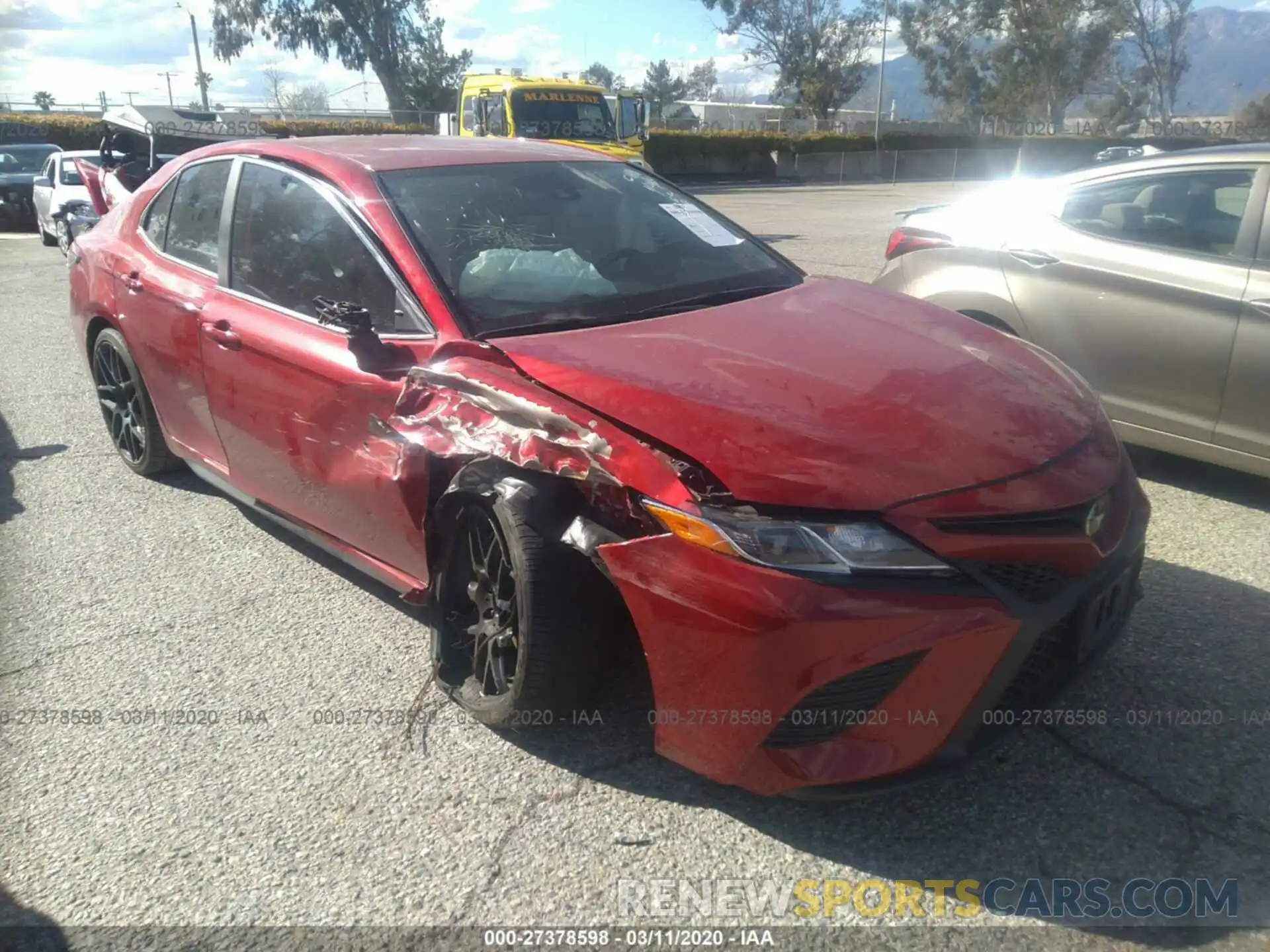 1 Photograph of a damaged car 4T1B11HK8KU212718 TOYOTA CAMRY 2019