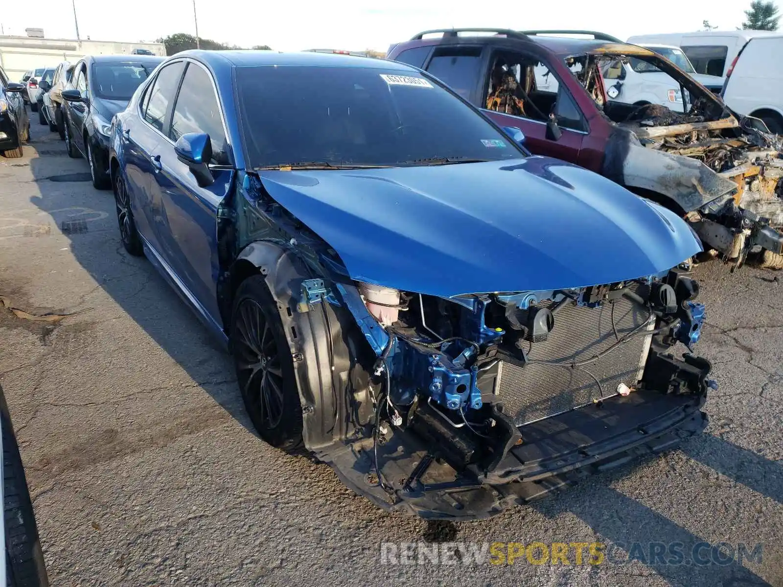 1 Photograph of a damaged car 4T1B11HK8KU214145 TOYOTA CAMRY 2019