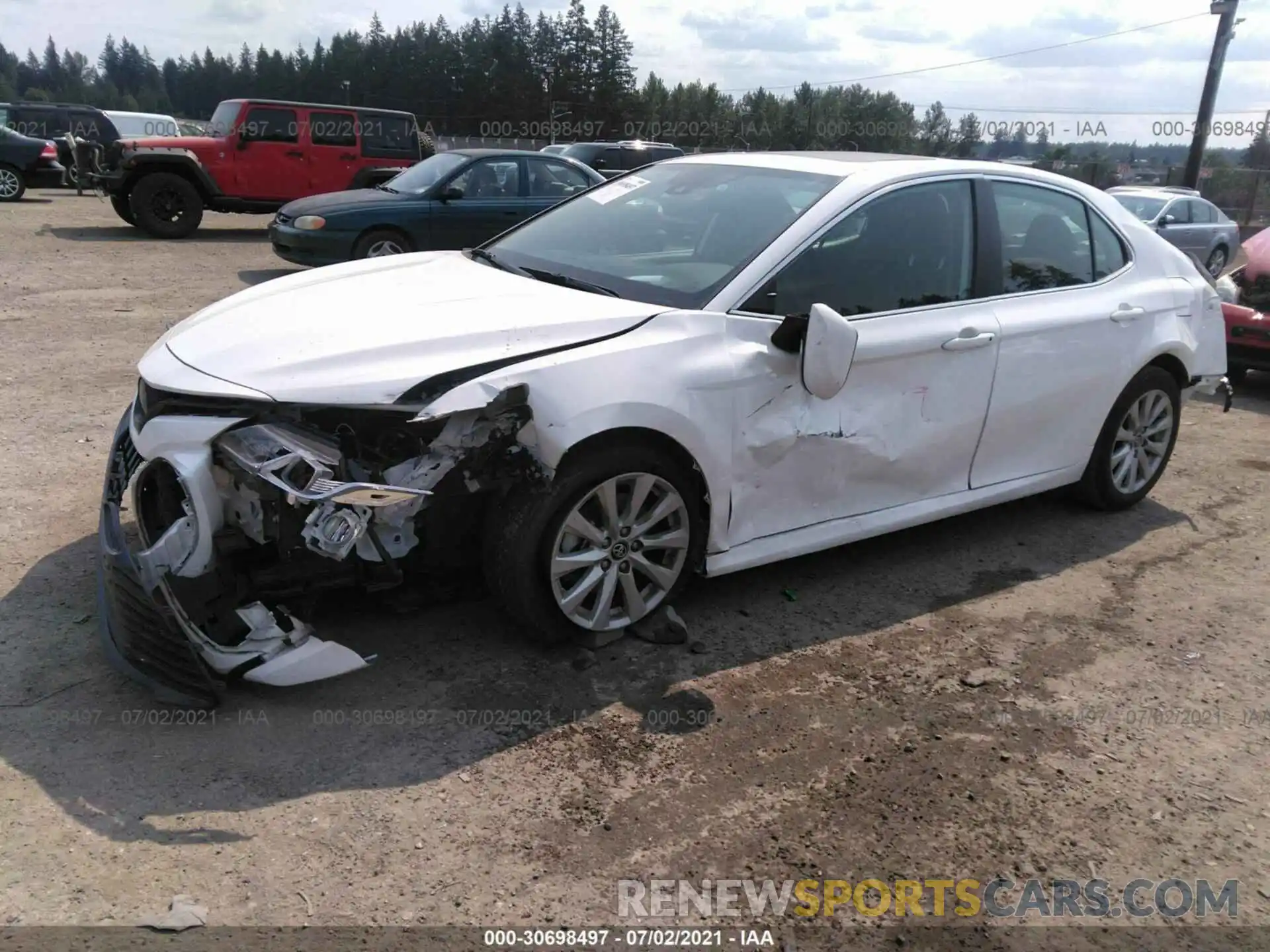 2 Photograph of a damaged car 4T1B11HK8KU222374 TOYOTA CAMRY 2019