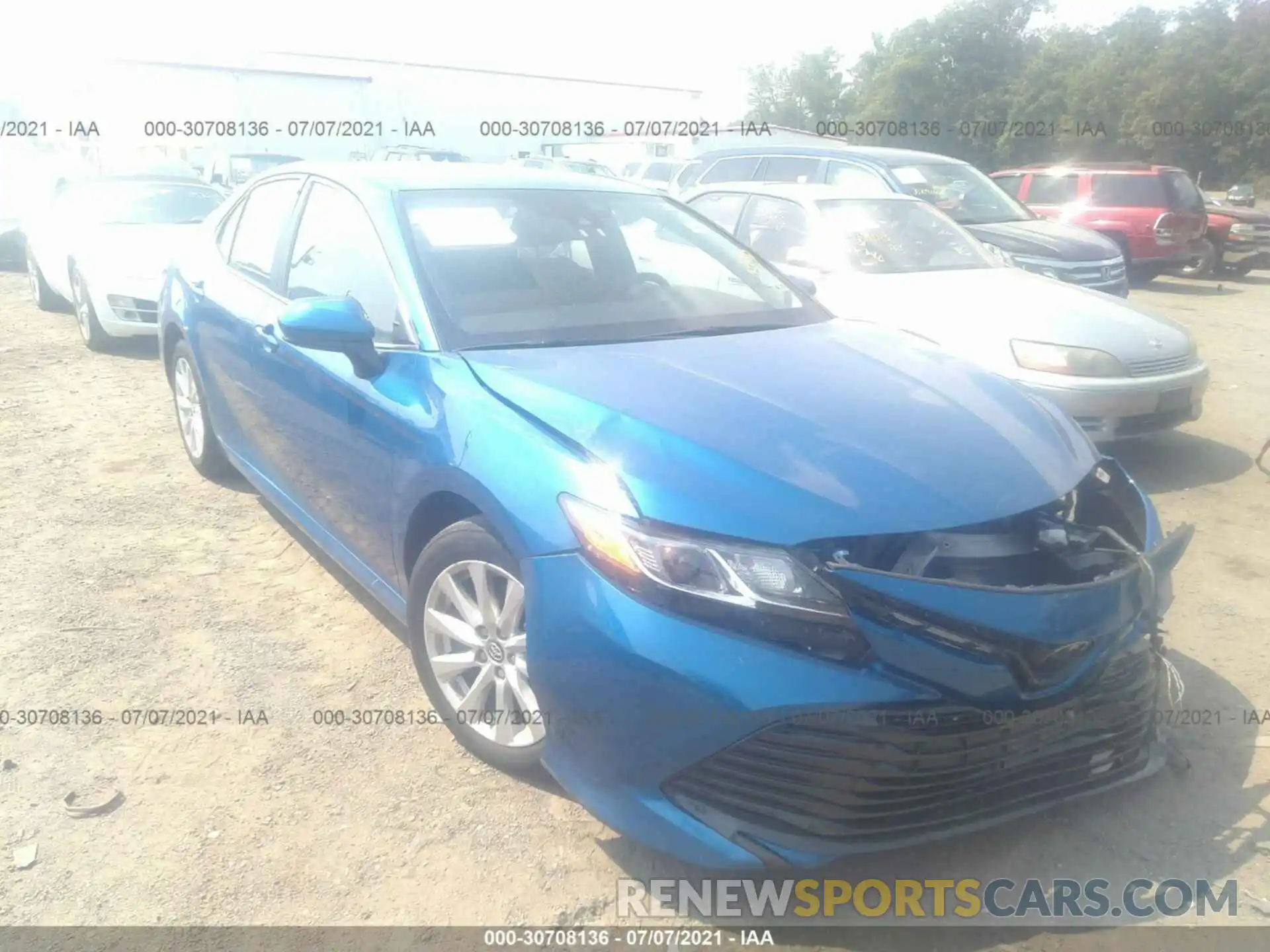 1 Photograph of a damaged car 4T1B11HK8KU227154 TOYOTA CAMRY 2019