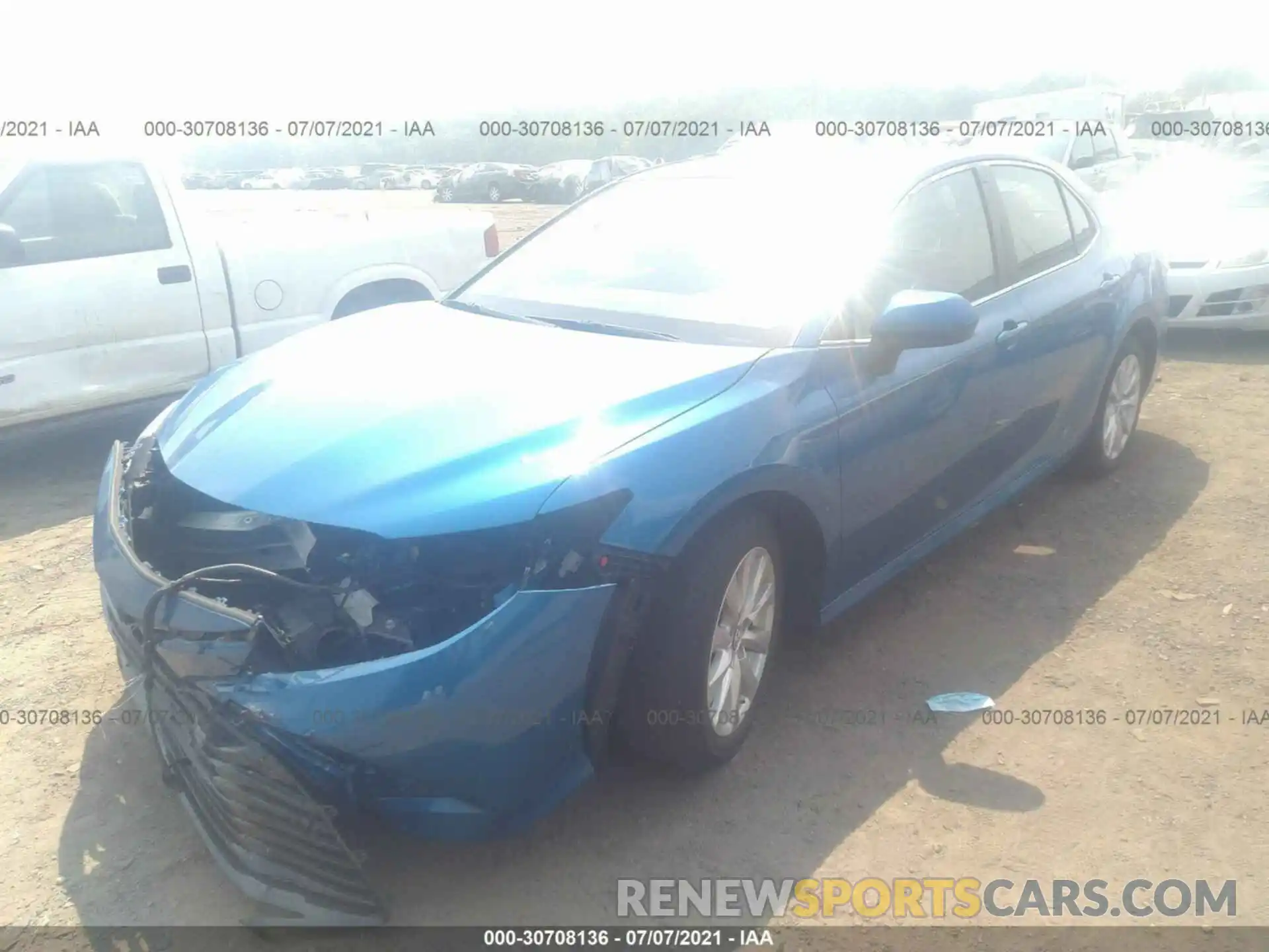 2 Photograph of a damaged car 4T1B11HK8KU227154 TOYOTA CAMRY 2019