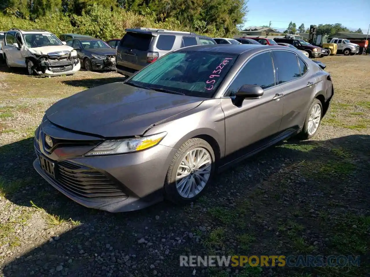 2 Photograph of a damaged car 4T1B11HK8KU227431 TOYOTA CAMRY 2019