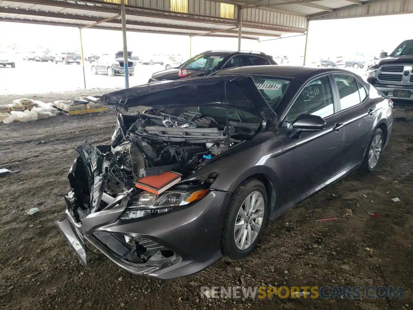 2 Photograph of a damaged car 4T1B11HK8KU234542 TOYOTA CAMRY 2019