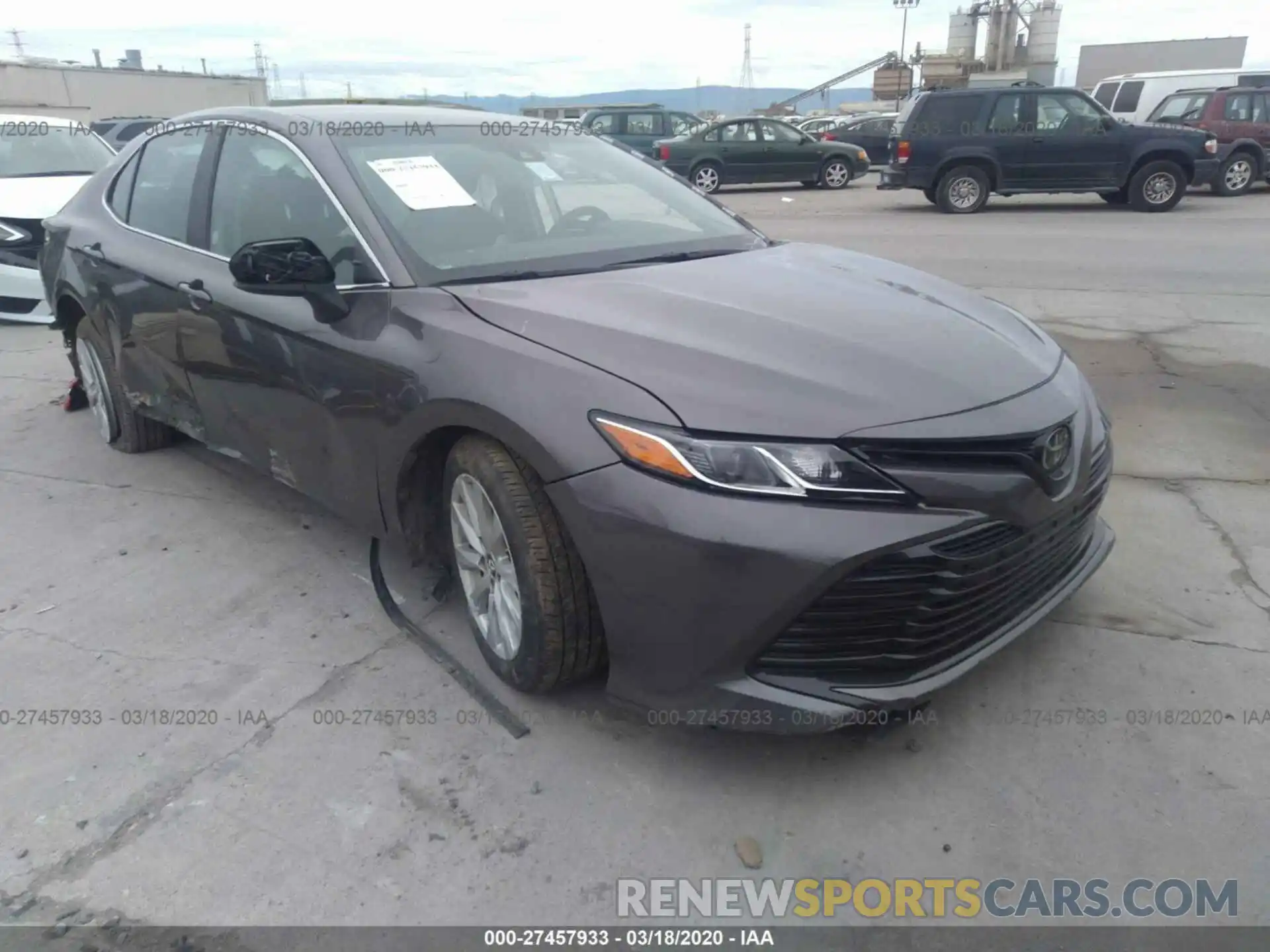 1 Photograph of a damaged car 4T1B11HK8KU241068 TOYOTA CAMRY 2019