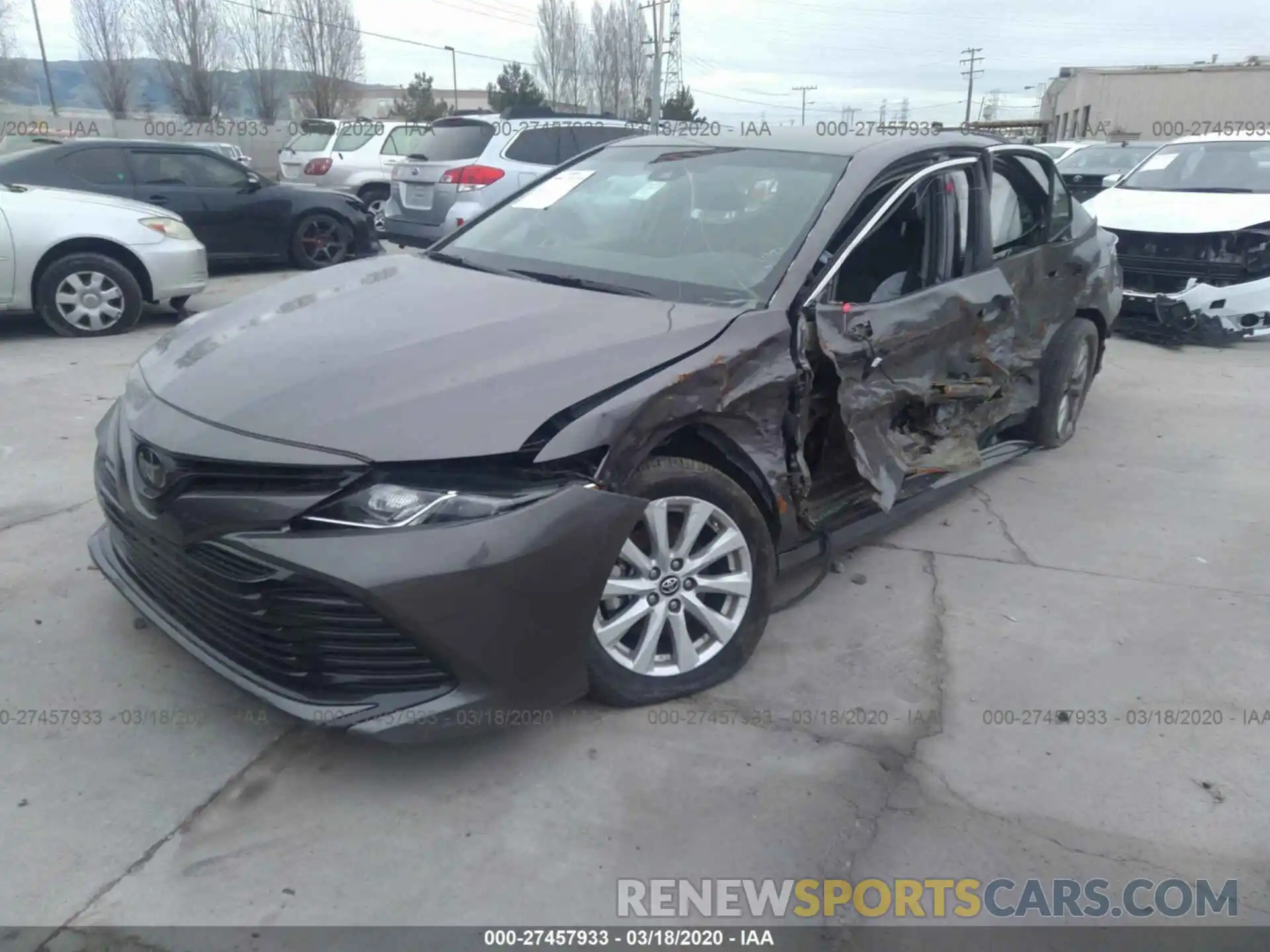 2 Photograph of a damaged car 4T1B11HK8KU241068 TOYOTA CAMRY 2019