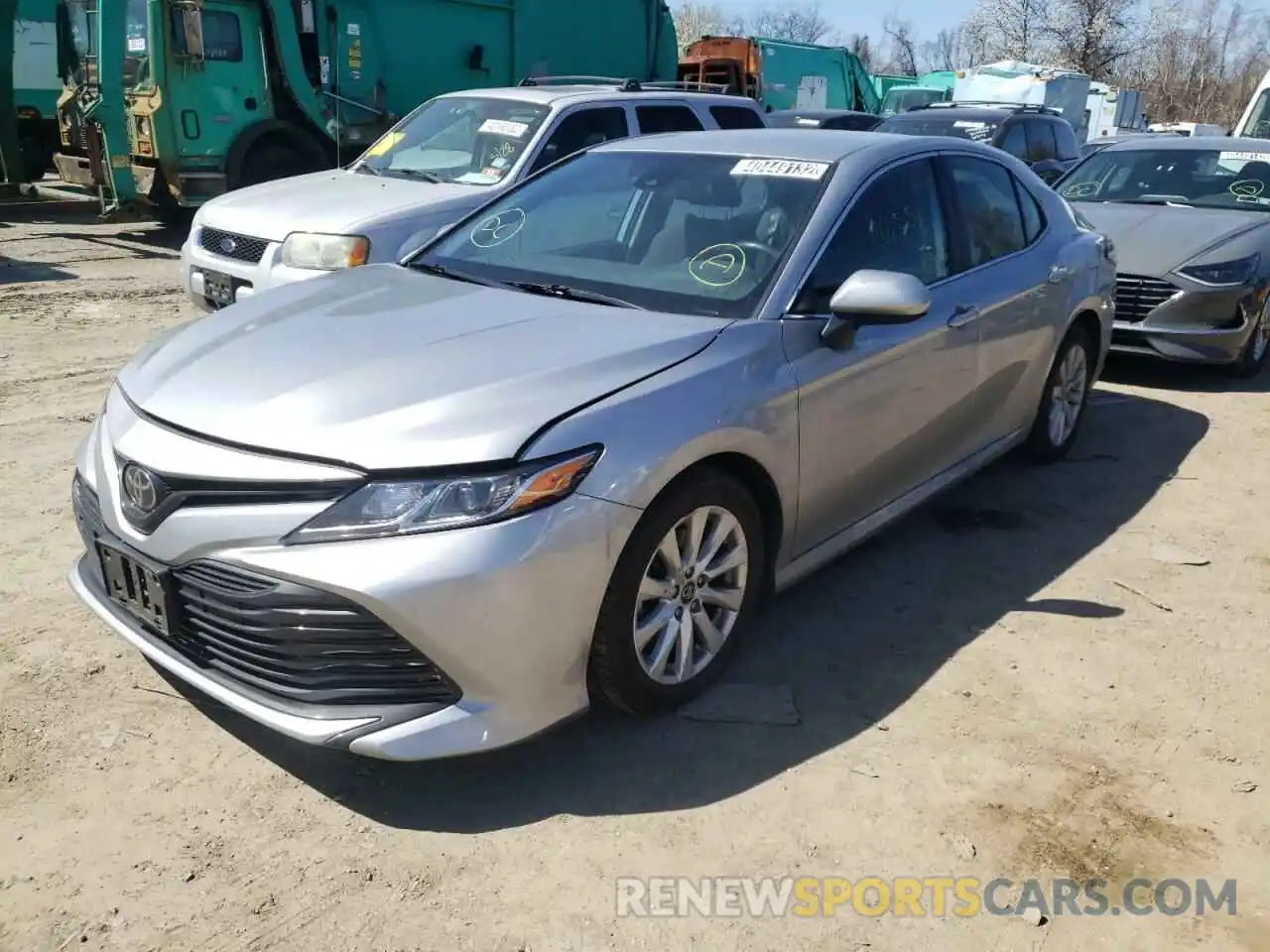 2 Photograph of a damaged car 4T1B11HK8KU241197 TOYOTA CAMRY 2019