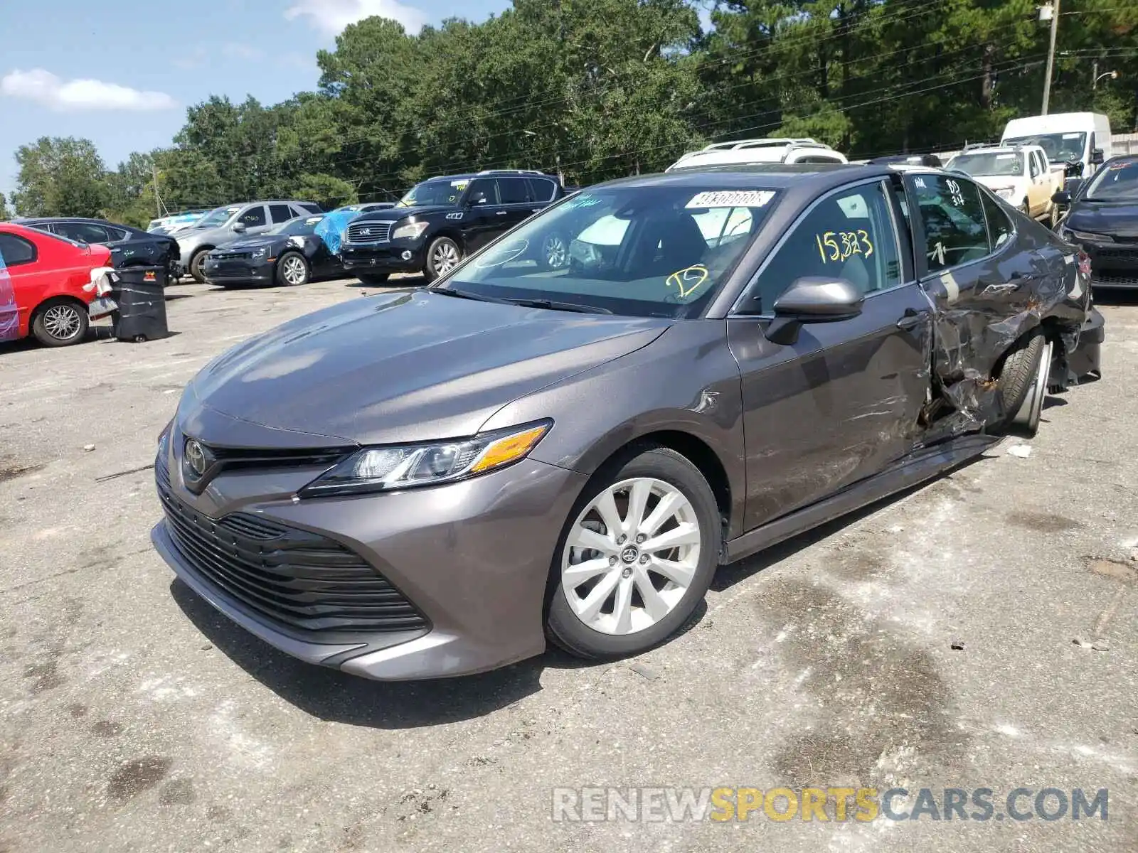 2 Photograph of a damaged car 4T1B11HK8KU243578 TOYOTA CAMRY 2019