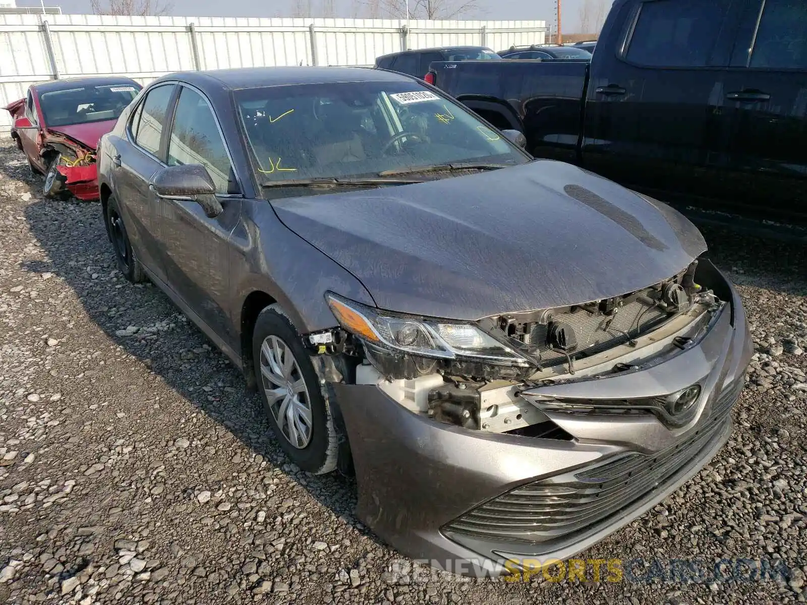 1 Photograph of a damaged car 4T1B11HK8KU247694 TOYOTA CAMRY 2019