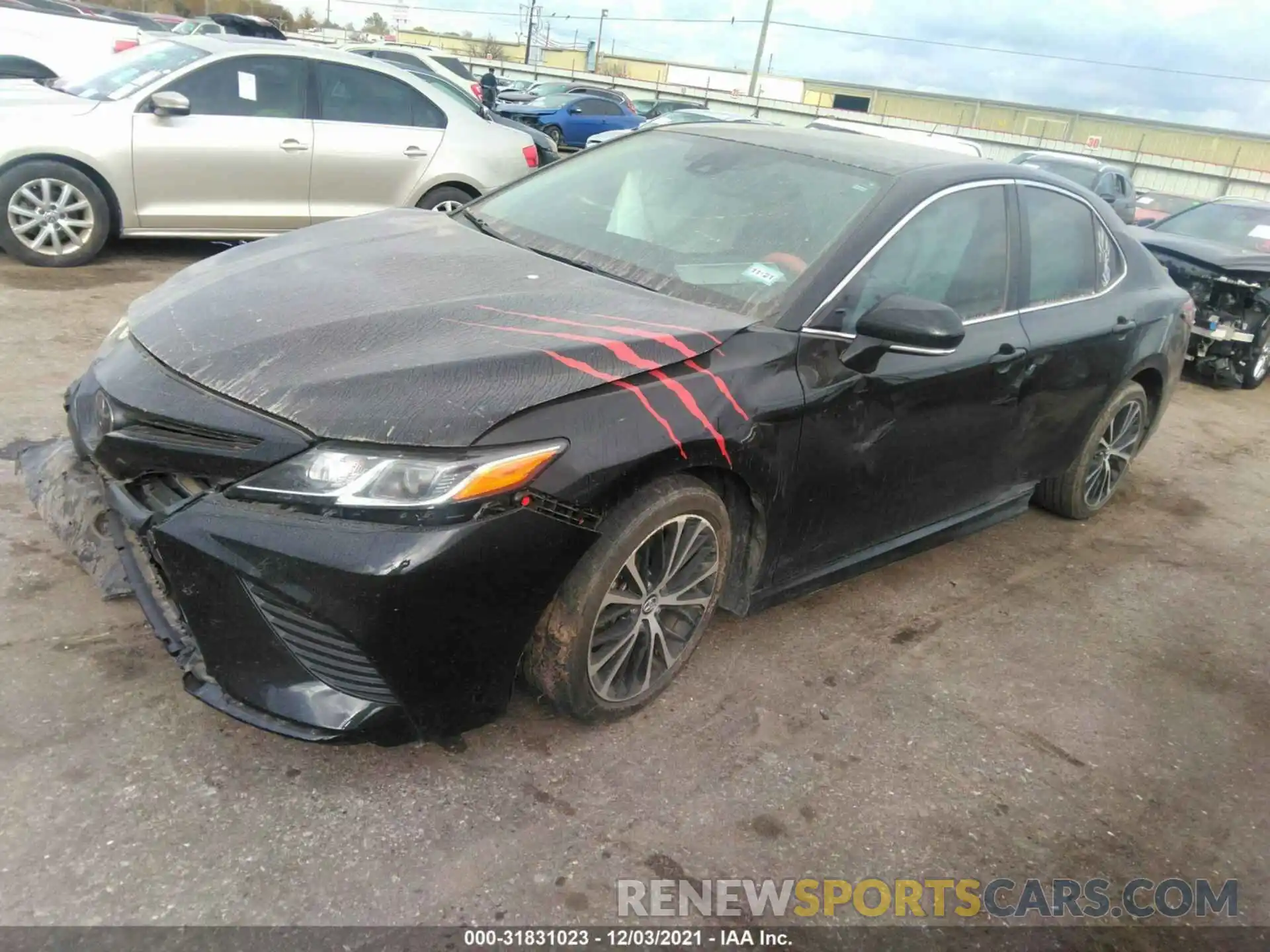 2 Photograph of a damaged car 4T1B11HK8KU247968 TOYOTA CAMRY 2019