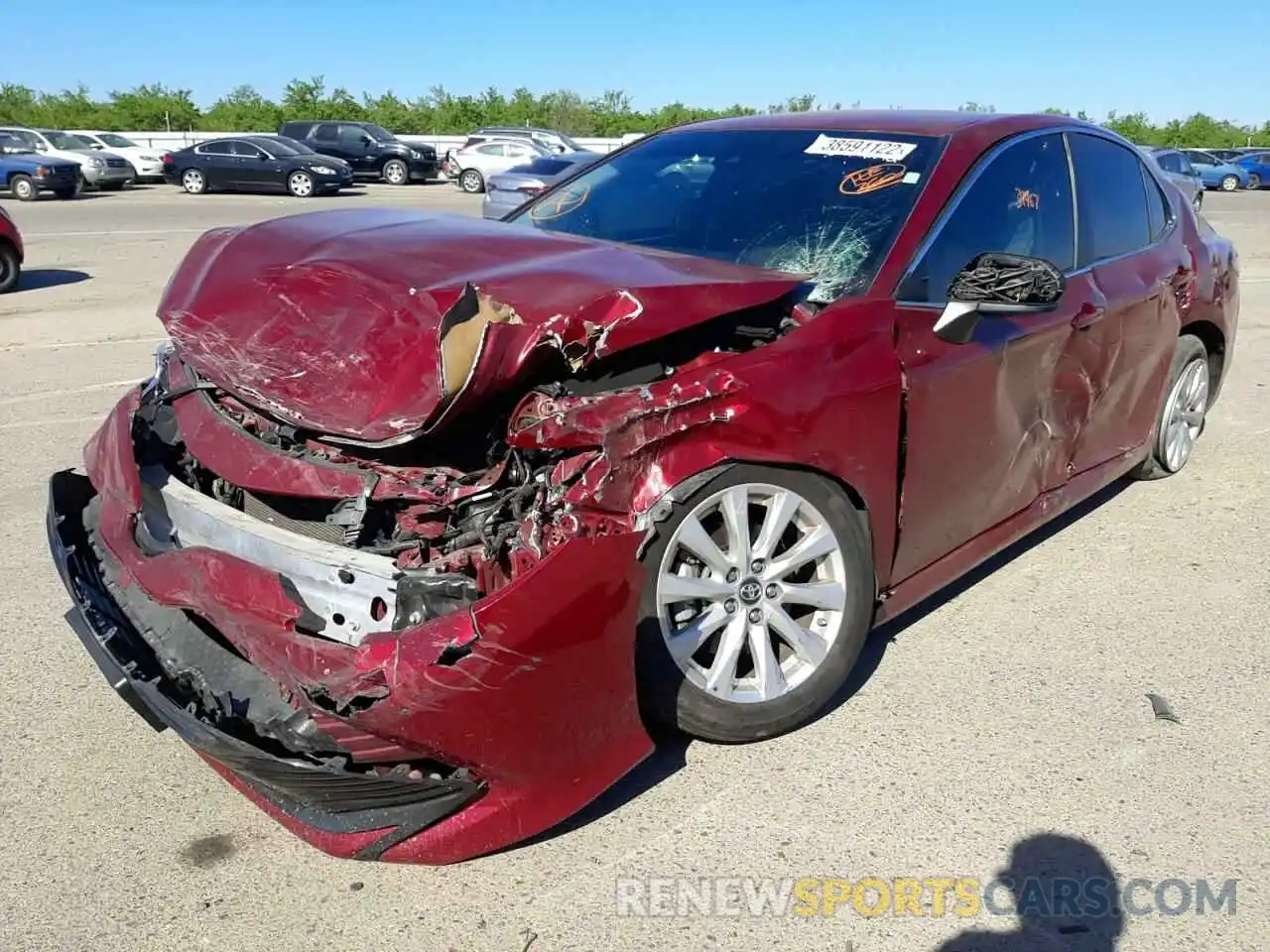 2 Photograph of a damaged car 4T1B11HK8KU252345 TOYOTA CAMRY 2019