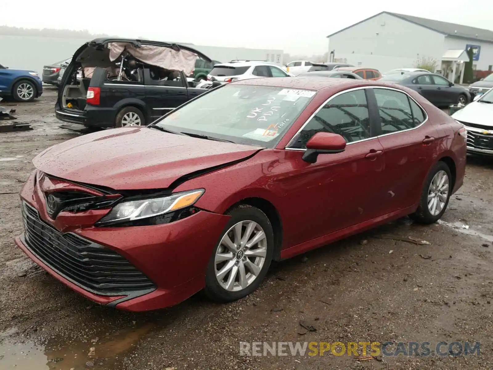 2 Photograph of a damaged car 4T1B11HK8KU257089 TOYOTA CAMRY 2019