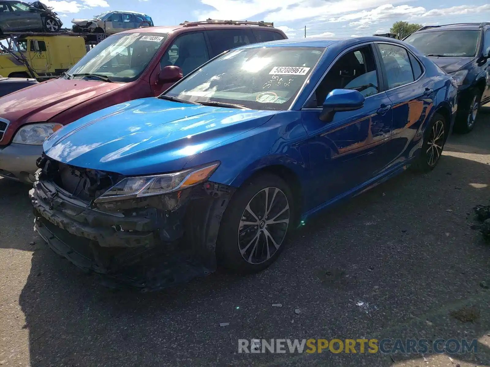 2 Photograph of a damaged car 4T1B11HK8KU258274 TOYOTA CAMRY 2019